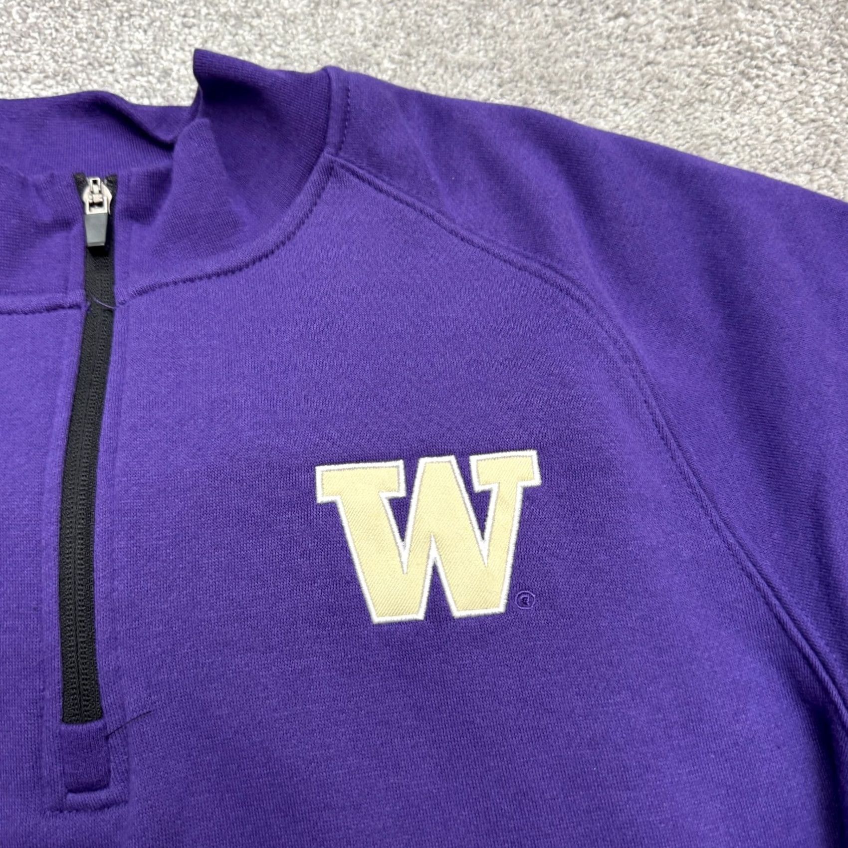 Vintage Colosseum Purple 1/4 Zip Pullover Sweatshirt Mens L NWT Collegiate, Outdoor, Sports, Mock Neck, Fleece, Zip, Logo, Long Sleeve, Regular Fit Size US L / EU 52-54 / 3 - 3 Thumbnail