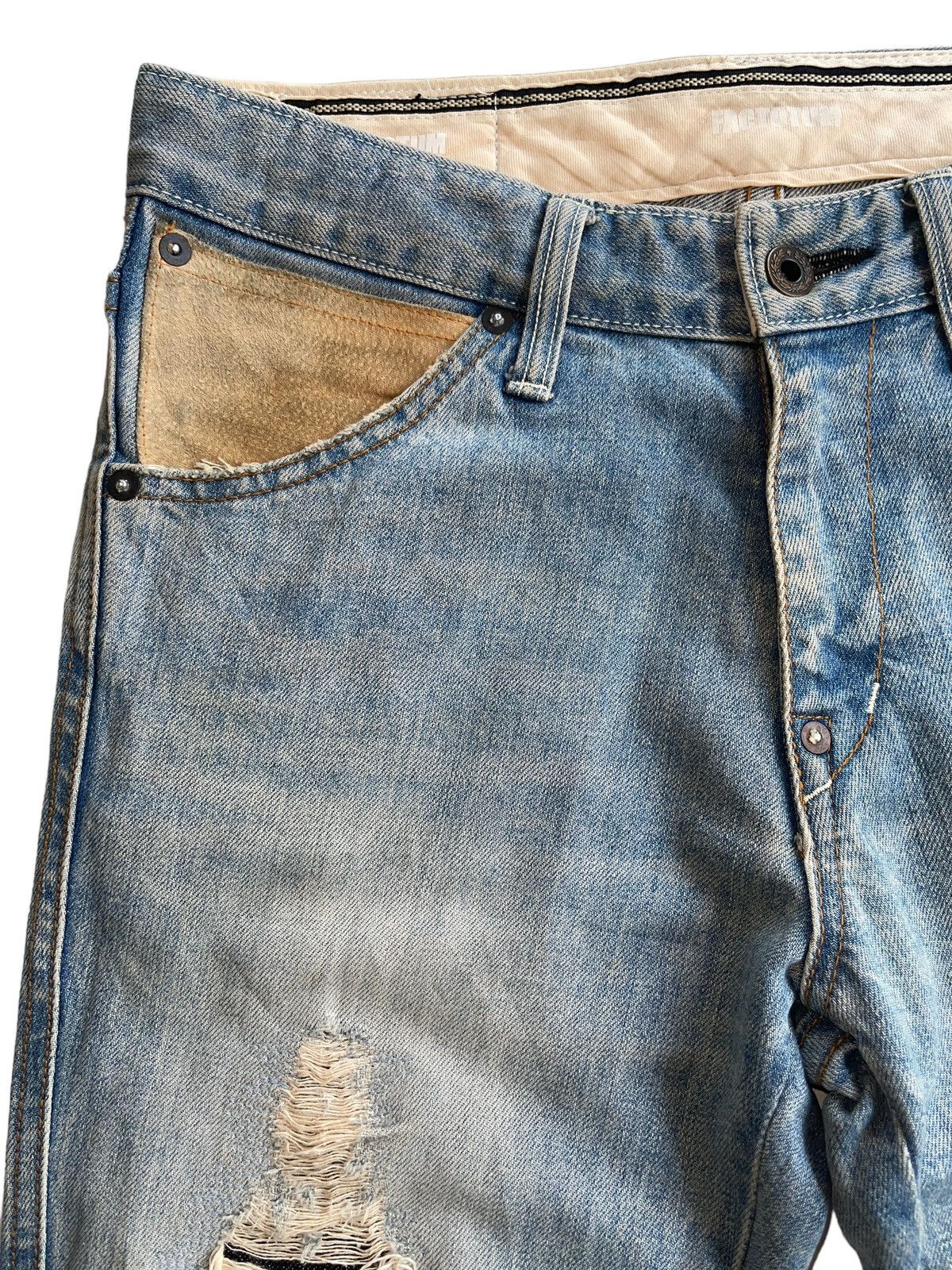 FACTOTUM Factotum Distressed Denim Size US 29 - 9 Thumbnail