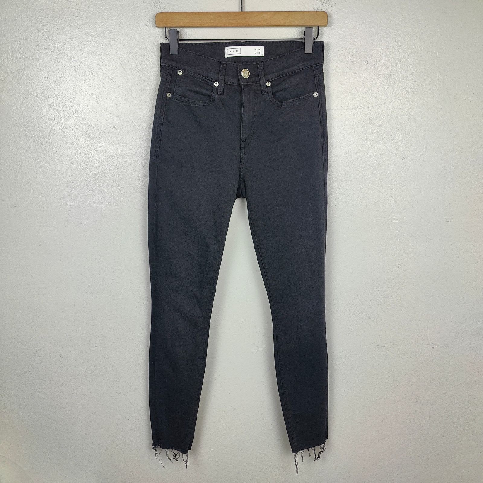 Other Ayr The Chiller Jeans Womens 26x28 Black Wash Skinny Size 26" / US 2 / IT 38 - 1 Thumbnail