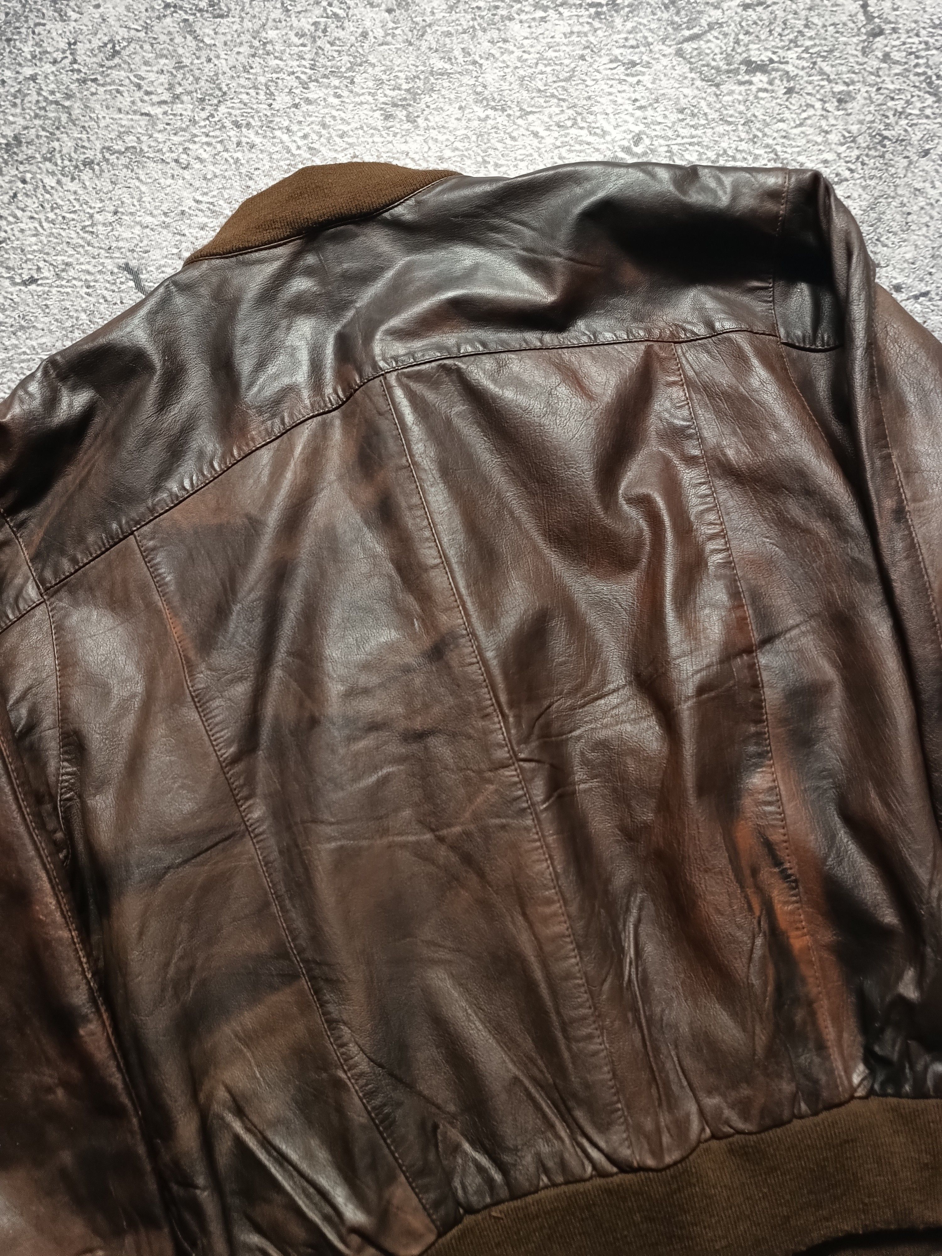 Vintage Vintage 90s Leather Jacket Premium Leather Acne Avirex Style Size US M / EU 48-50 / 2 - 12 Thumbnail
