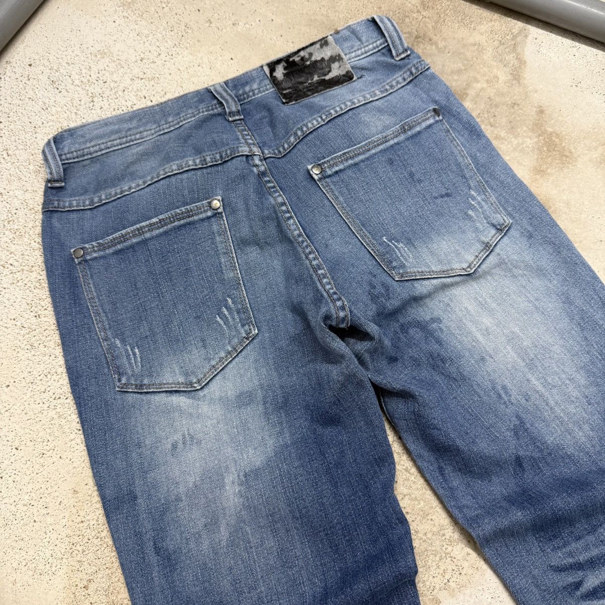 Japanese Brand Robble Whisker Distressed Straight Denim Pants Size US 28 / EU 44 - 9 Thumbnail