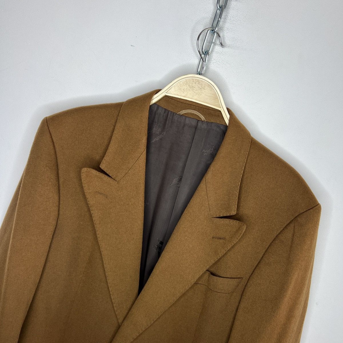 Burberry × Vintage Burberry 90s 100% cashmere blazer jacket coat rare Size 42R - 5 Thumbnail