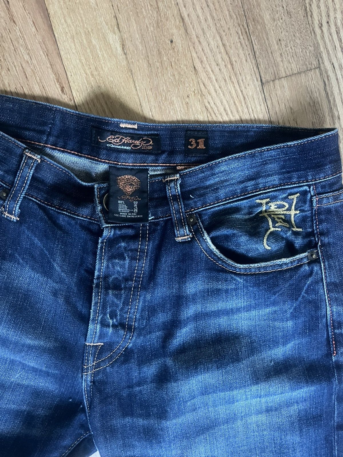 Ed Hardy Rare Embroidered Ed Hardy Jeans Size US 31 - 3 Thumbnail