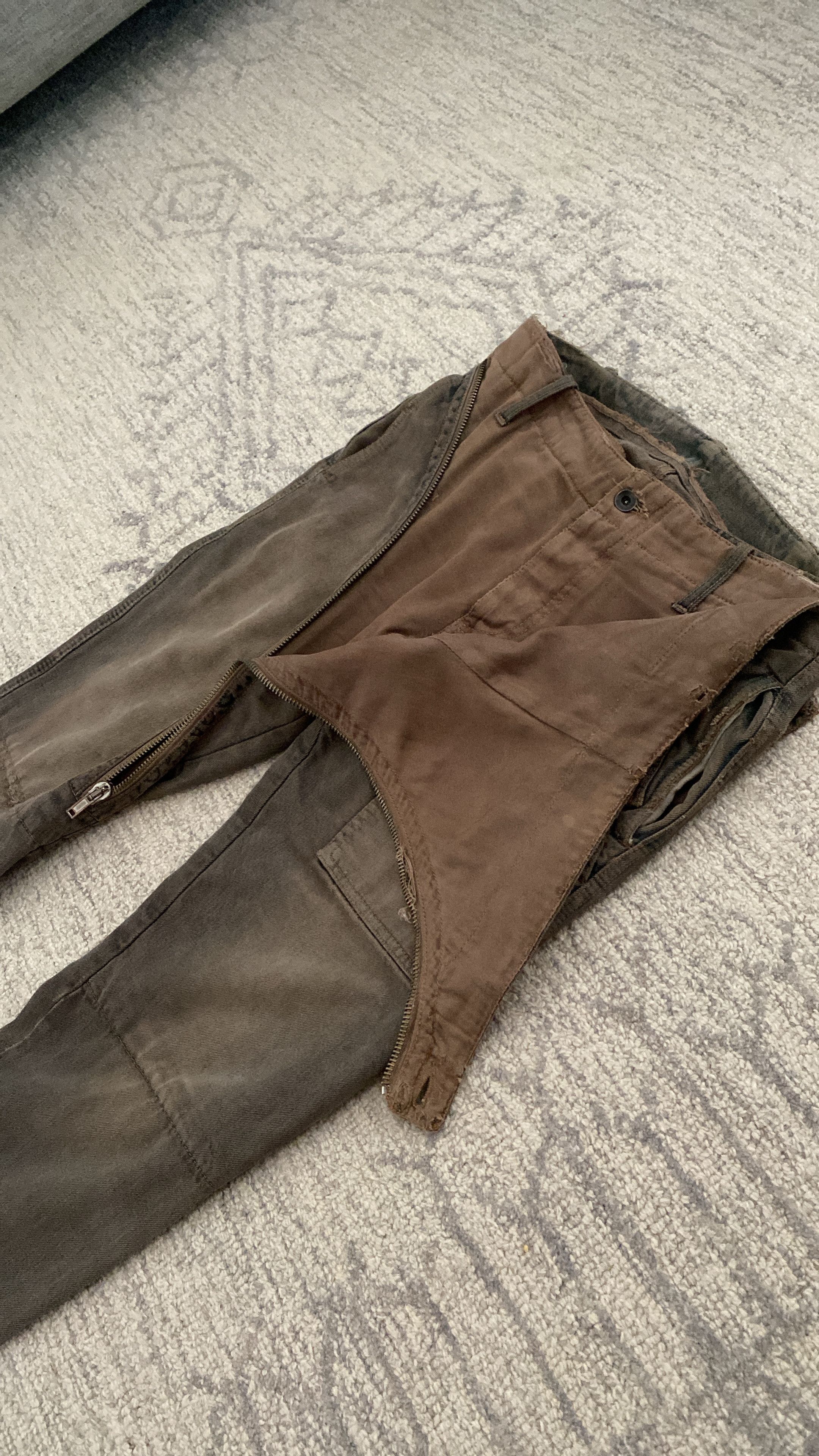 Rick Owens Rick Owens Fw06 Dustalator Double Layer Mudwash Aircut Size US 29 - 1 Thumbnail