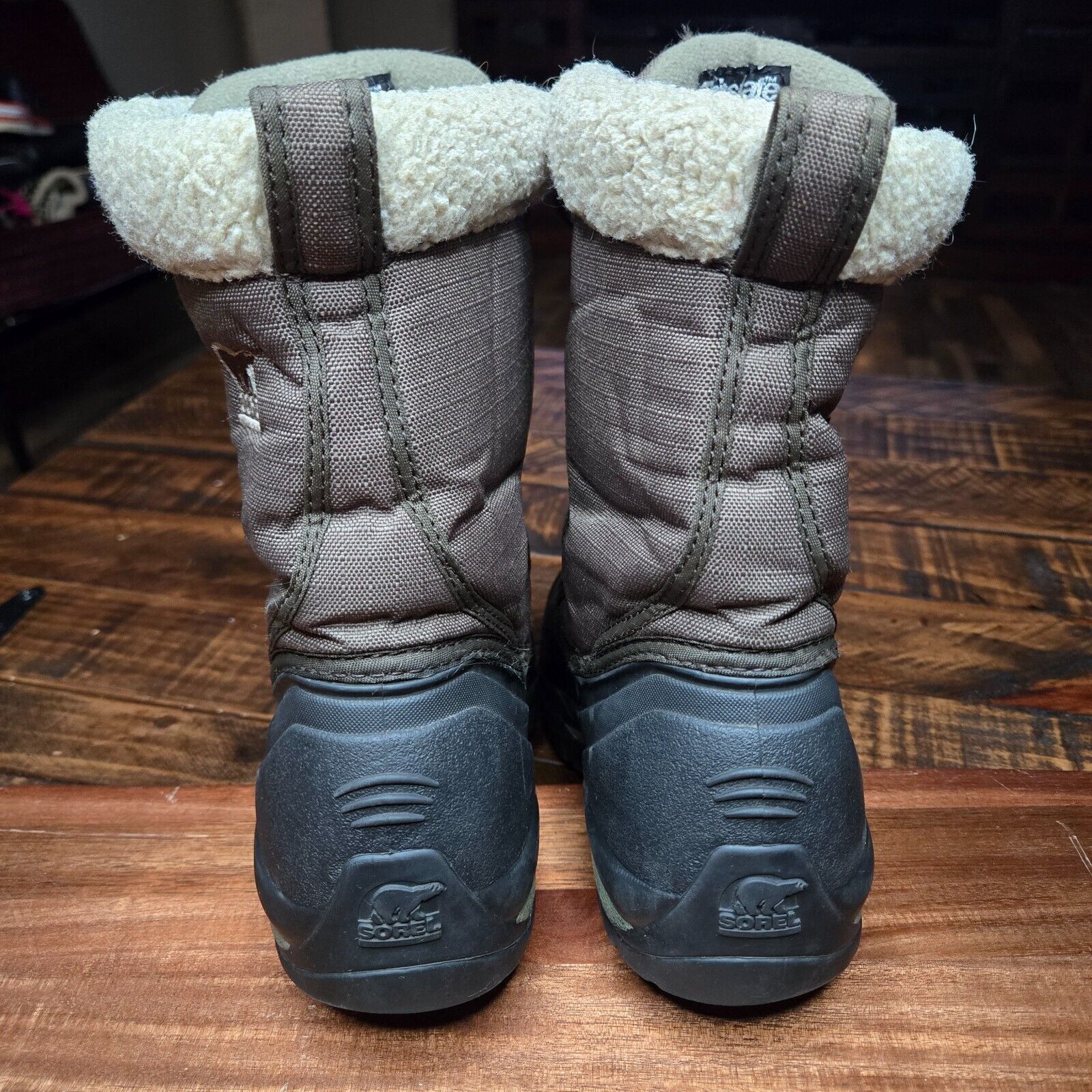 SOREL Sorel Cumberland Winter Boots Womens Sz 6.5 Olive Green BB2 Size US 6.5 / IT 36.5 - 3 Thumbnail