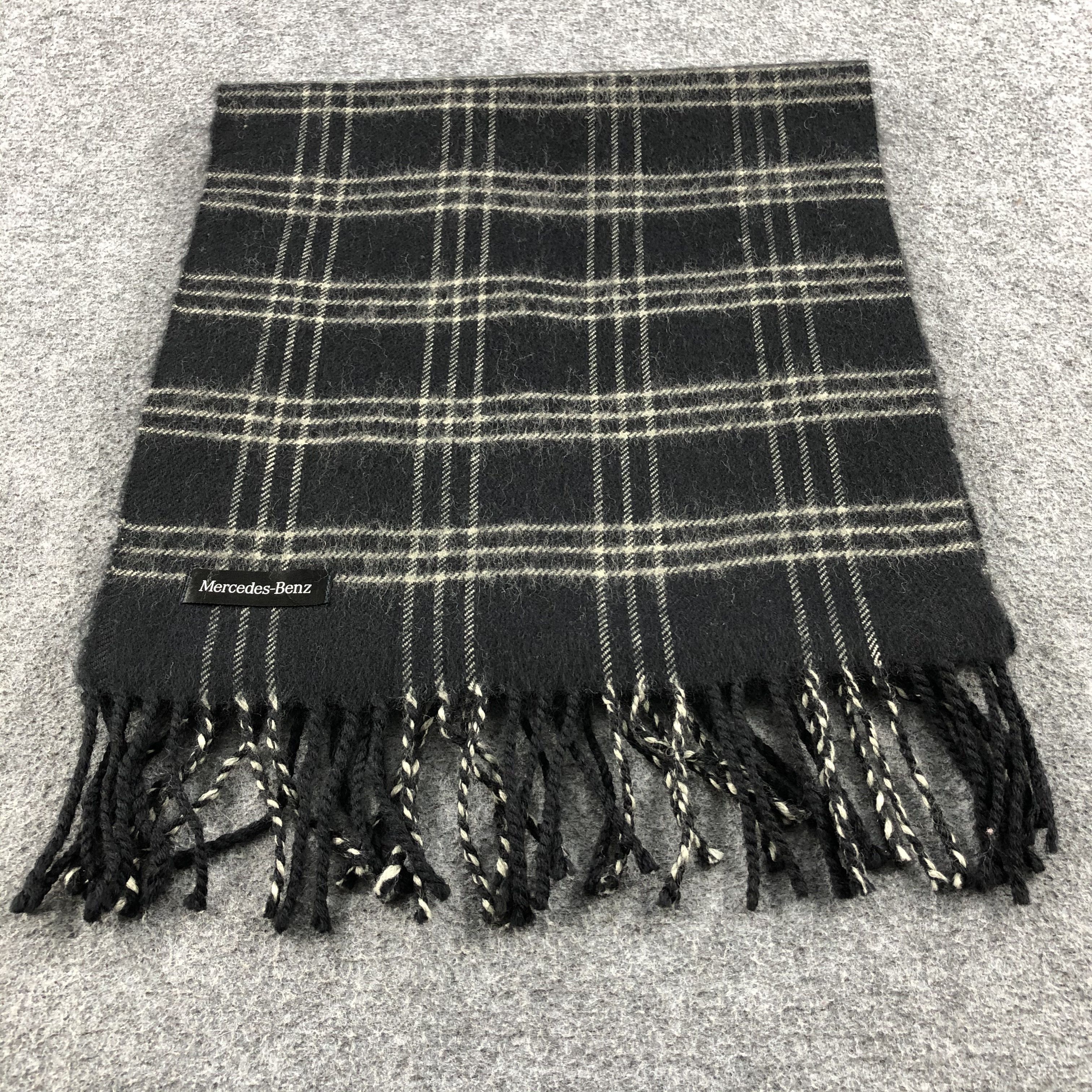 Mercedes-Benz Mercedes-Benz Tartan Wool Scarf Muffler V688 Size ONE SIZE - 2 Thumbnail