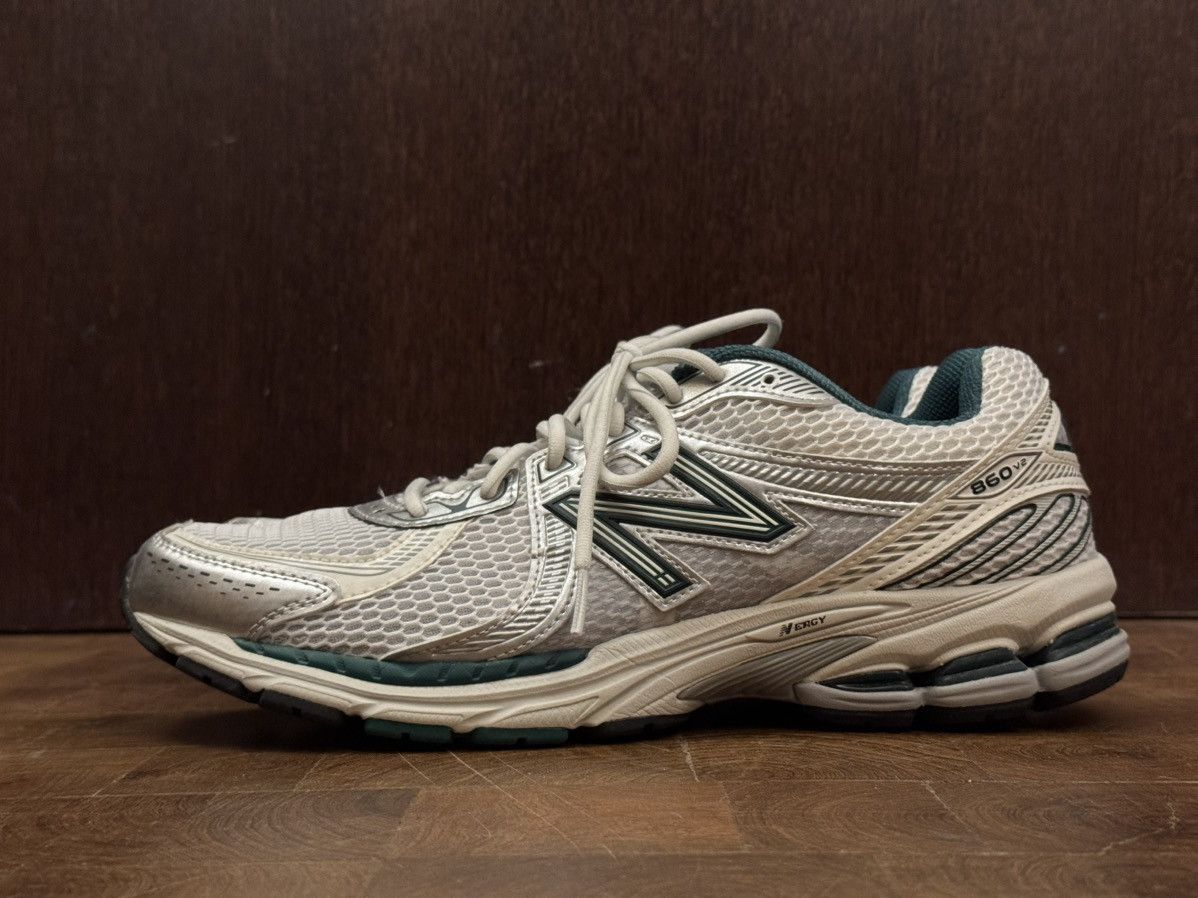 Aime Leon Dore × New Balance 860v2 White Green Size US 12 / EU 45 - 2 Thumbnail