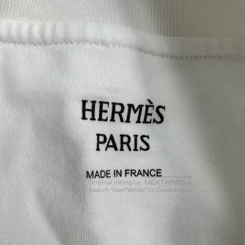 Hermes Hermes White Crew Neck Short Sleeve Size S / US 4 / IT 40 - 5 Thumbnail
