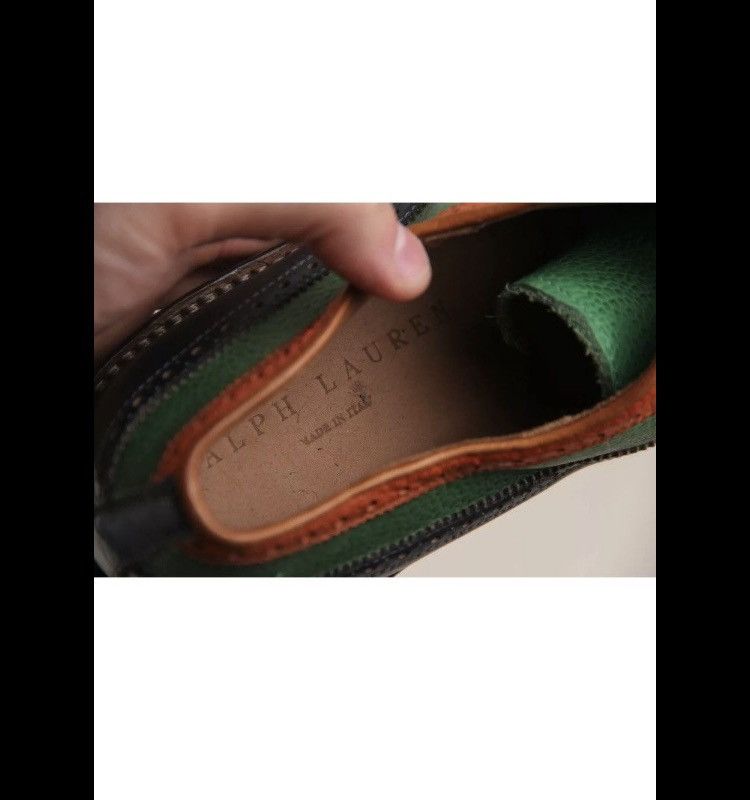 Ralph Lauren Purple Label Ralph Lauren Purple Label Pebble Grain Brogues Derby Shoe Size US 10.5 / EU 43-44 - 7 Thumbnail