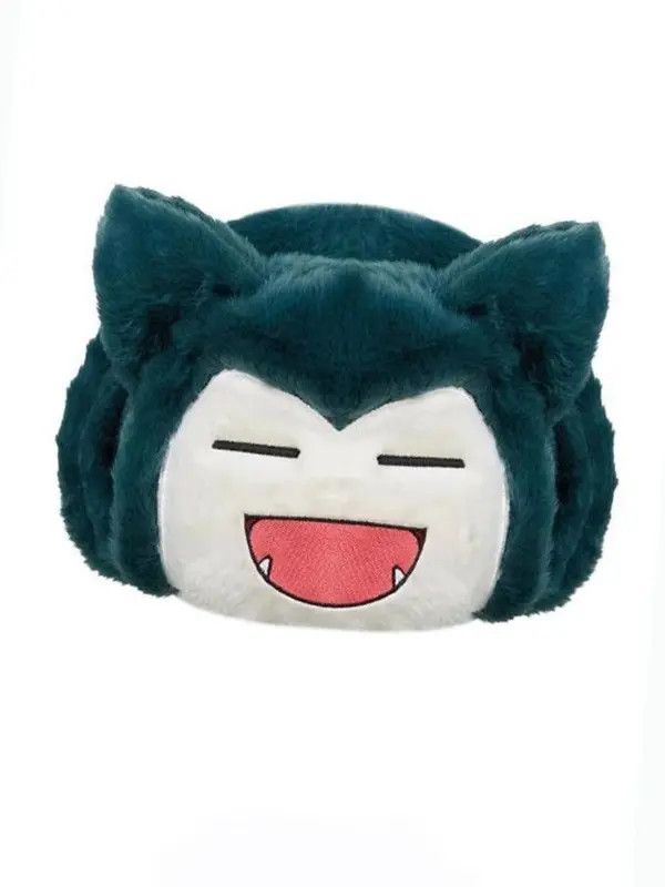 Japanese Brand Y2K Cartoon Anime Snorlax Hat Ushanka Hat Cute Winter Hat Size ONE SIZE - 3 Thumbnail