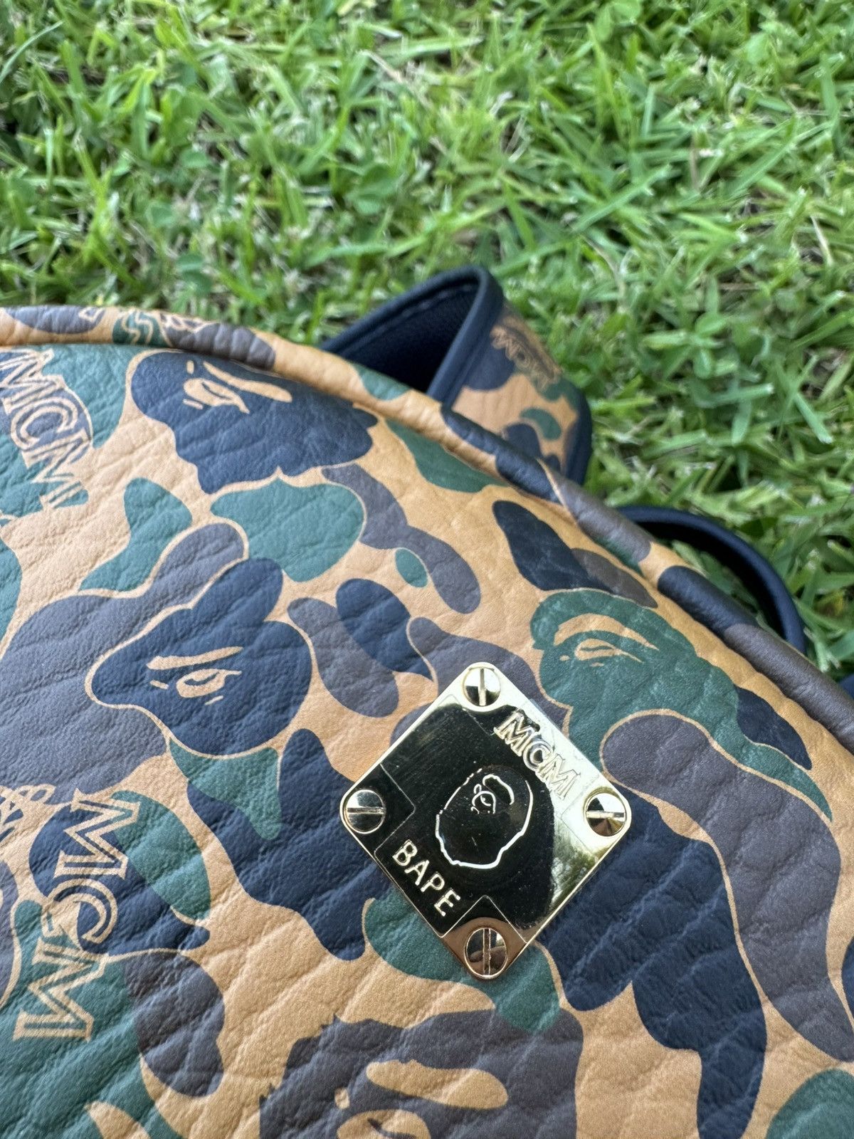 Bape × MCM MCM & BAPE Stark Visetos Camo Backpack *MINT* Size ONE SIZE - 14 Thumbnail