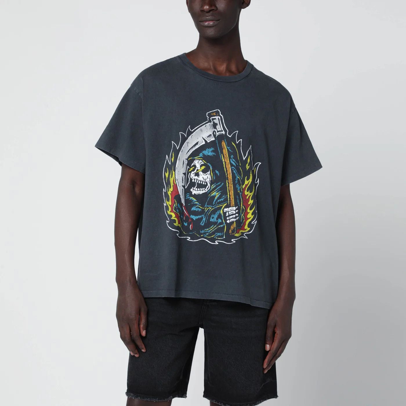 Gallery Dept. o1d2blof0426 Reaper Short Sleeve T-Shirt in Black Size US L / EU 52-54 / 3 - 2 Thumbnail