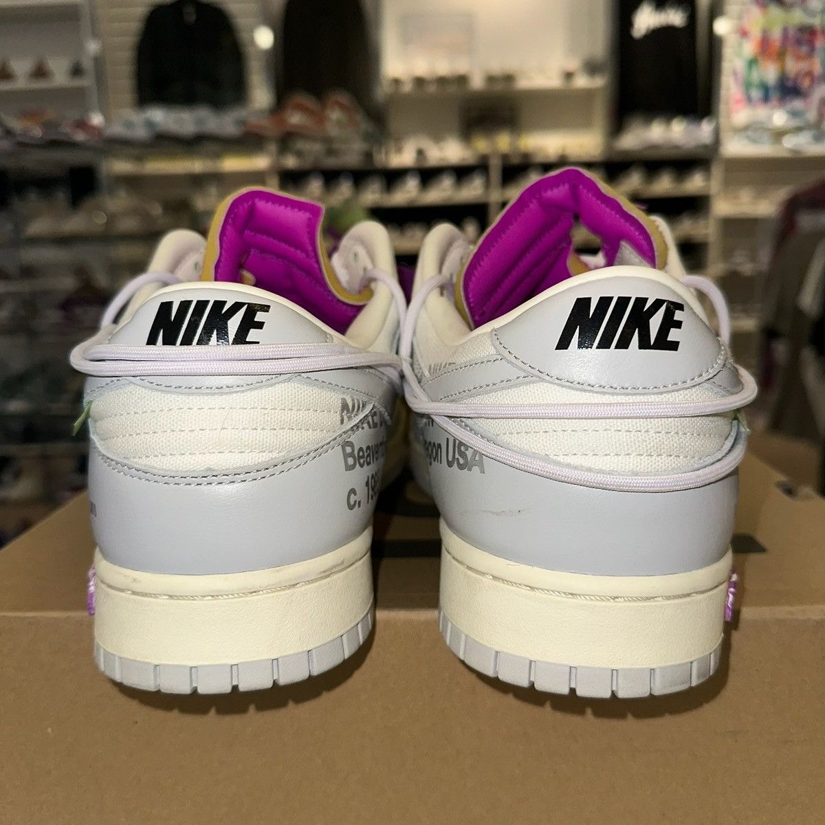 Nike × Off-White × Virgil Abloh Size 15 -Nike Off-White x Dunk Low Lot 03 of 50 - DM1602-118 Size US 15 / EU 48 - 3 Thumbnail