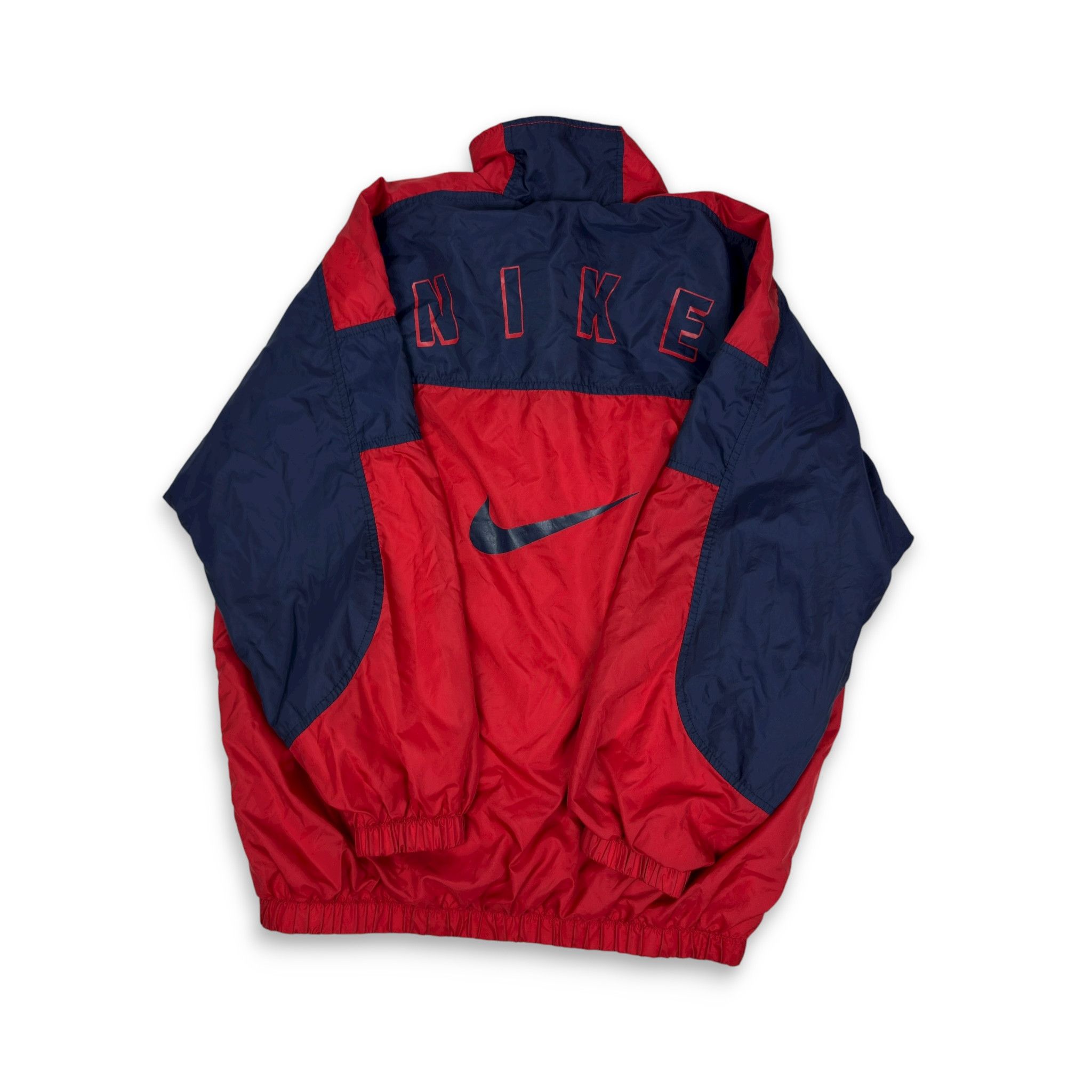 Nike Nike Women's Red Blue Full Zip Windbreaker Jacket L (14-16) Size L / US 10 / IT 46 - 9 Thumbnail