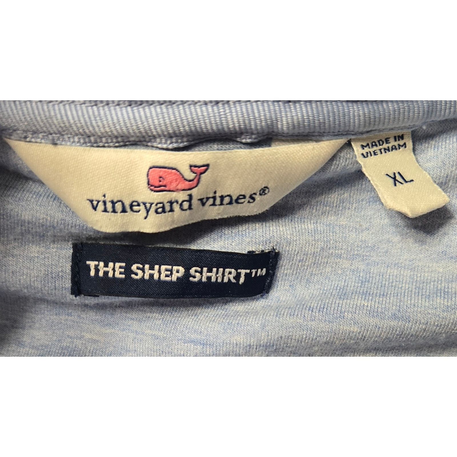 Vineyard Vines VineYard Vines Sz 2XL Blue The Shep 1/4 Zip LongSleeve Shirt Size US XXL / EU 58 / 5 - 2 Thumbnail
