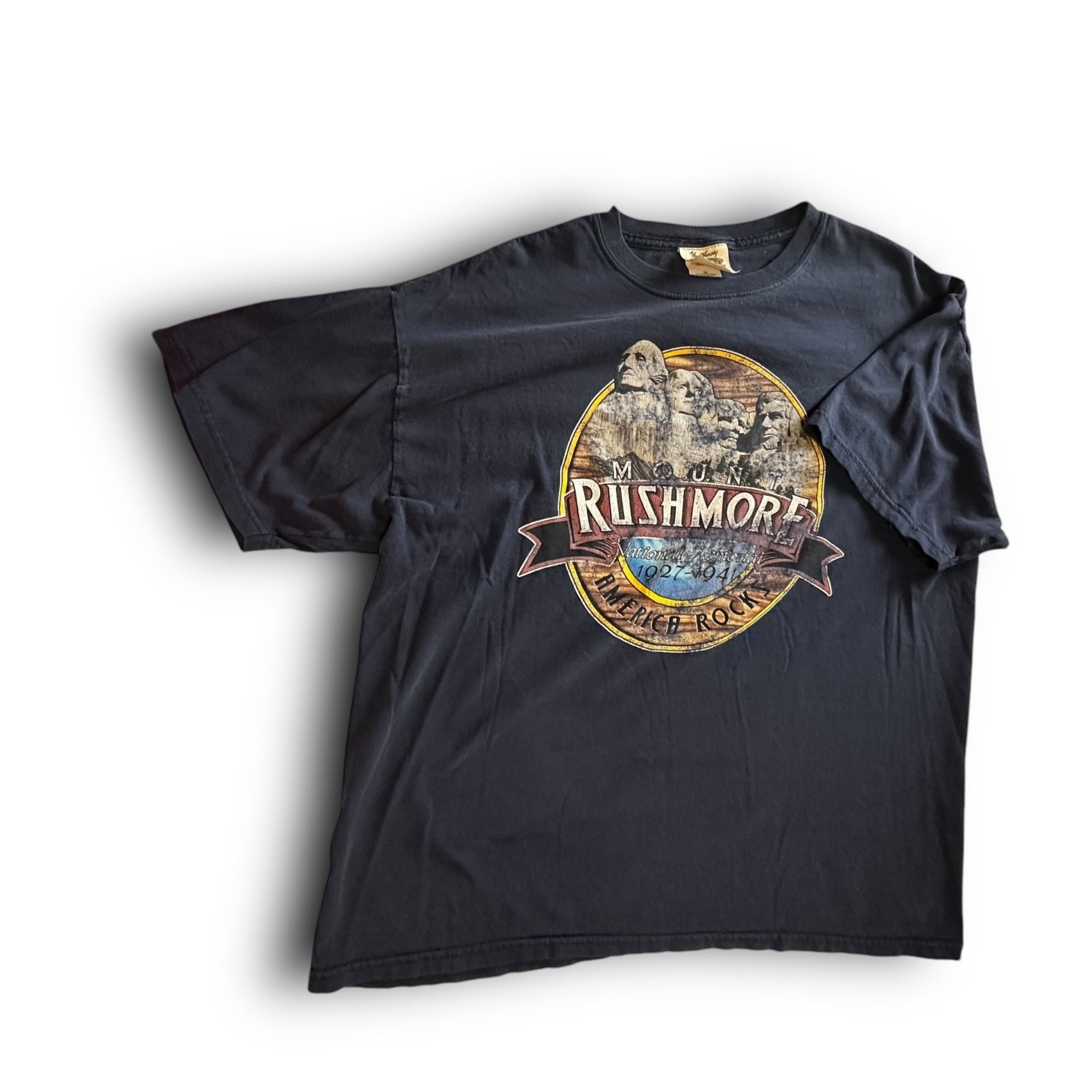 Vintage Vintage Fred Harvey Mount Rushmore America Rocks Graphic Tee Size US XL / EU 56 / 4 - 1 Thumbnail