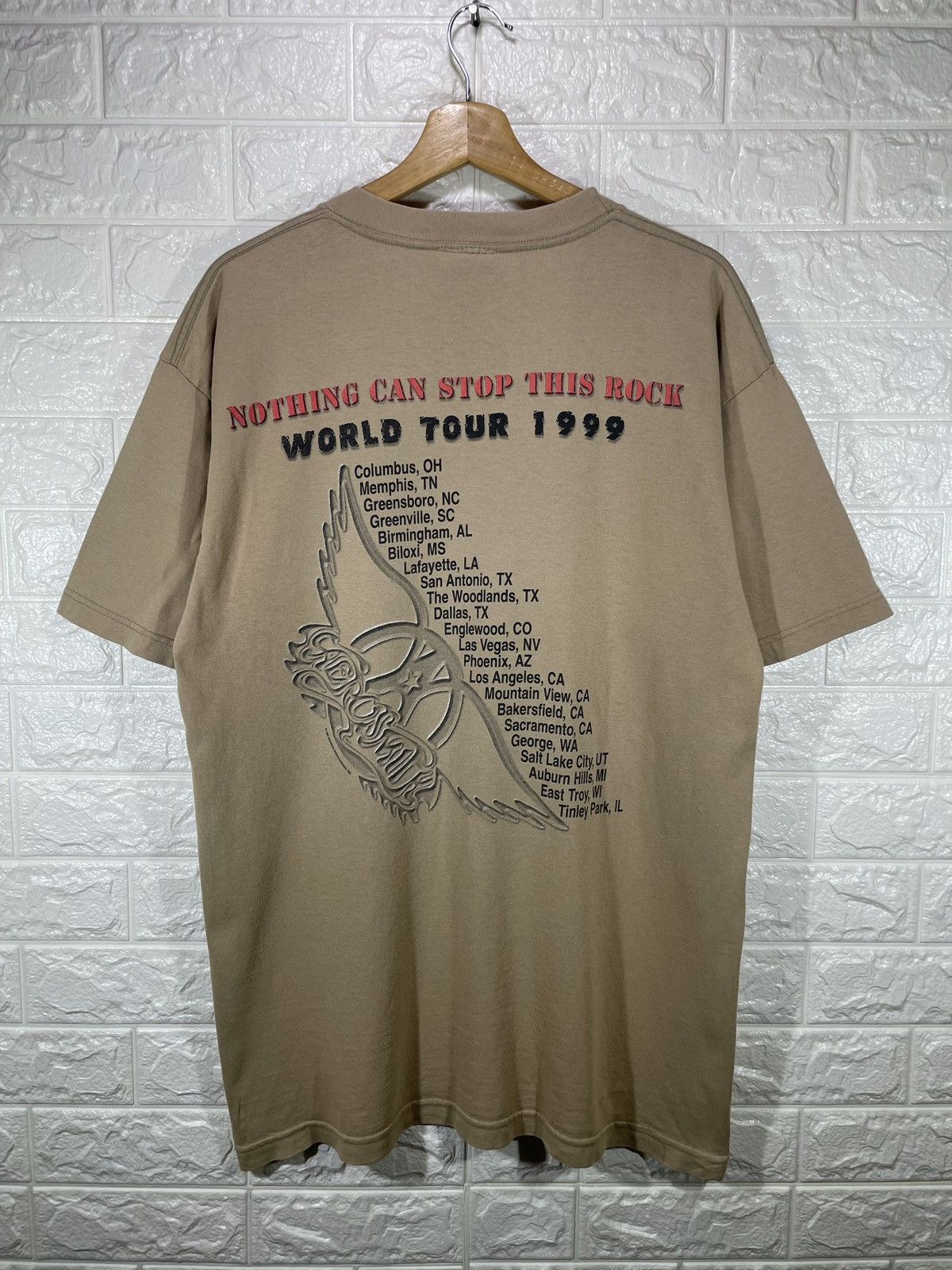 Aerosmith Vintage 1999 Aerosmith Tour Tee Size US L / EU 52-54 / 3 - 2 Thumbnail