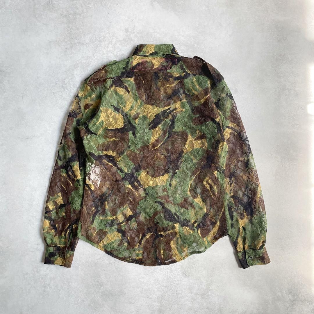 Junya Watanabe AD2003 Archive Mesh Camouflage Shirt Size US S / EU 44-46 / 1 - 2 Thumbnail