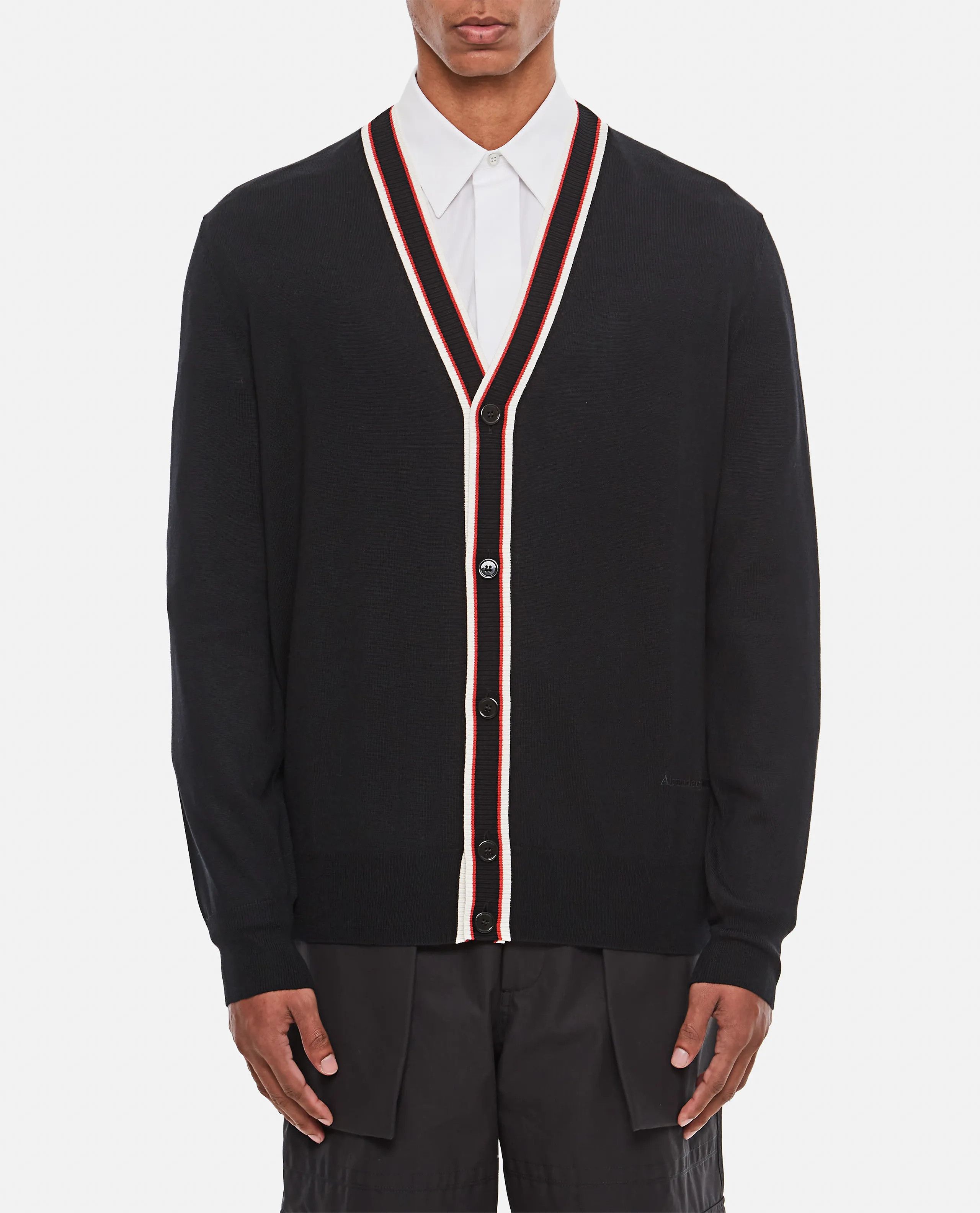 Alexander McQueen o1y1024 Cardigan In Black Size US S / EU 44-46 / 1 - 1 Thumbnail