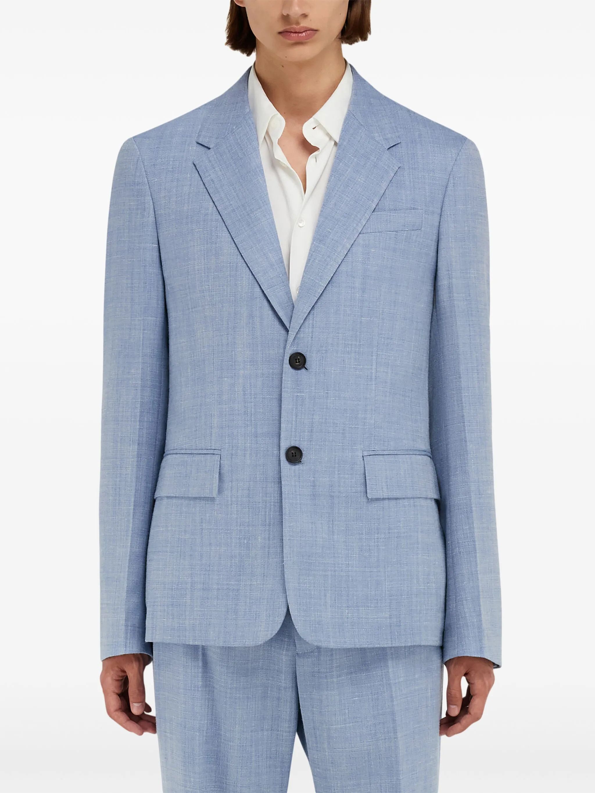 Salvatore Ferragamo o1s1rm0226 Single-breasted Blazer in Blue Size US S / EU 44-46 / 1 - 3 Thumbnail