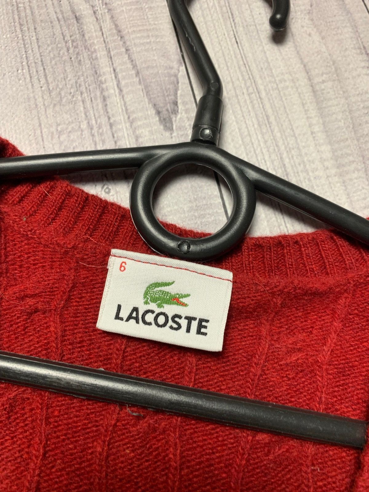 Lacoste Lacoste vintage V-neck knitted sweater Size M Size US M / EU 48-50 / 2 - 4 Thumbnail