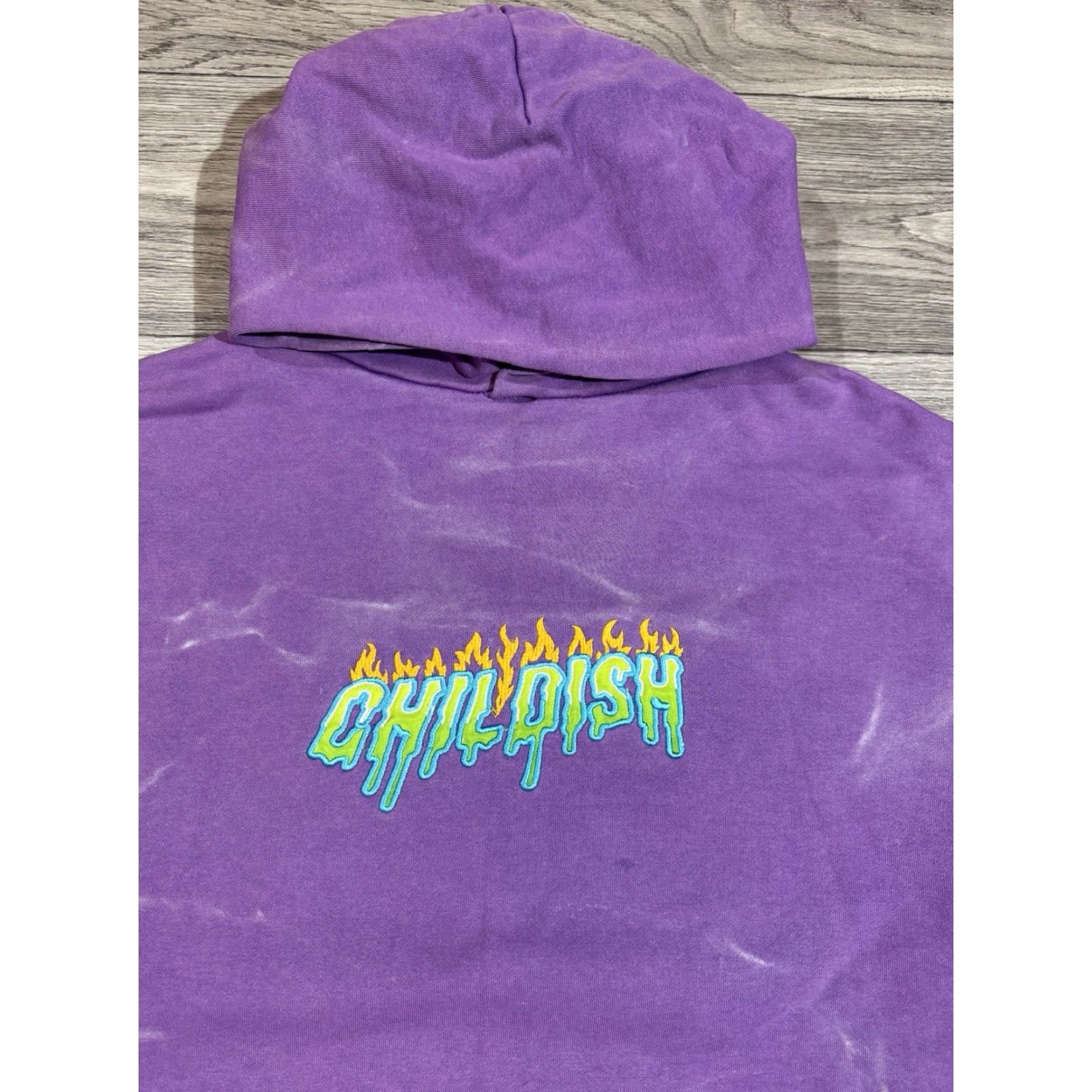 Vintage Childish TGF Bros Hoodie Mens oversized Purple Medium Slim Pullover Heavyweight TGF Bros Size US M / EU 48-50 / 2 - 6 Thumbnail