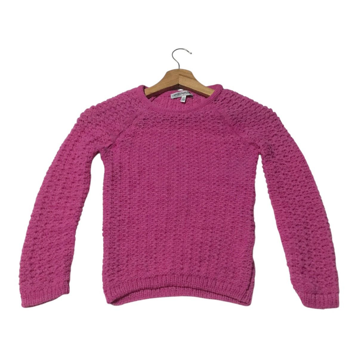 Emporio Armani Pink Emporio Armani Knit Sweater Size 4XL / US 24-26 - 1 Thumbnail