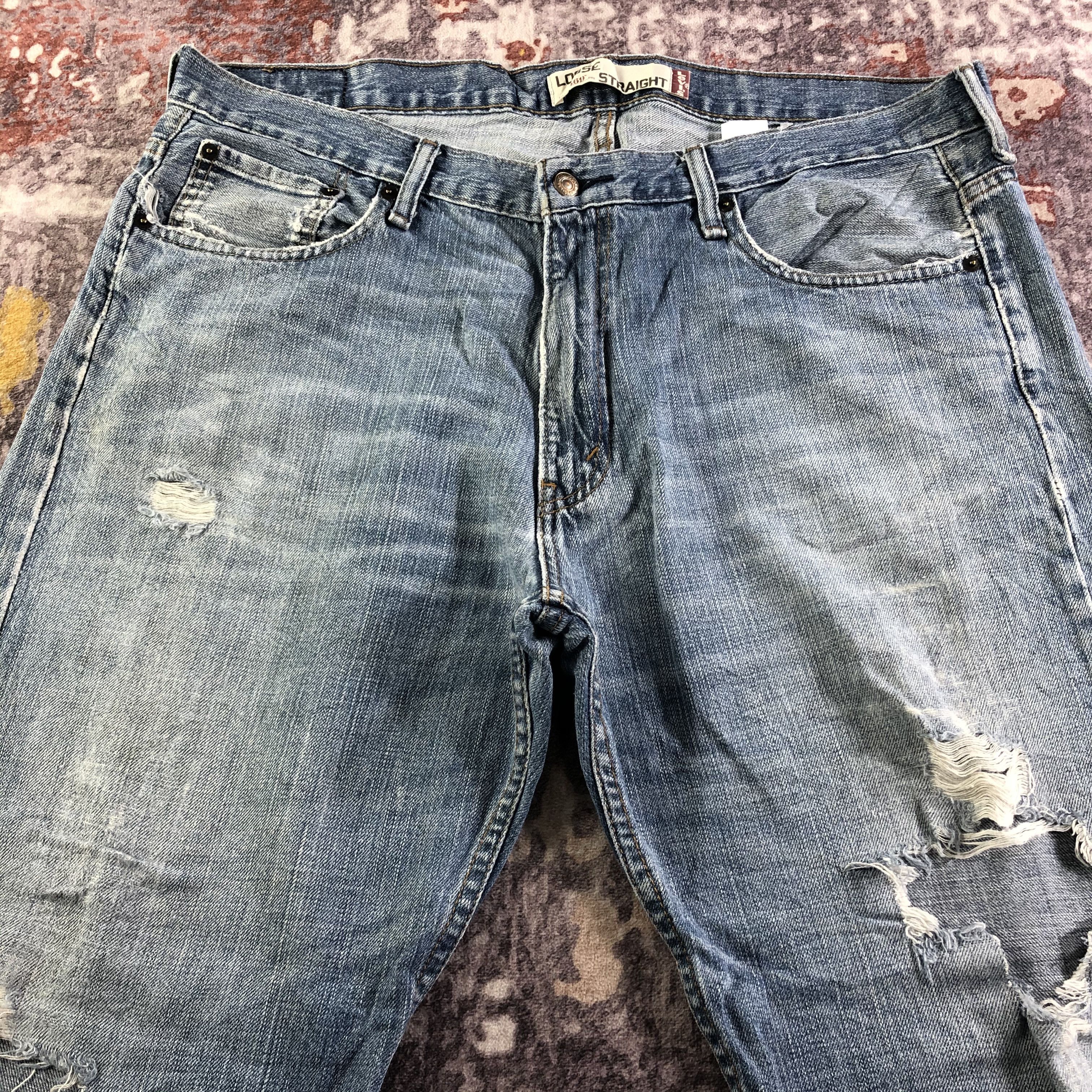 Levi's × Vintage Vintage Blue Wash Levis 569 Jeans-JM3441 Size US 40 / EU 56 - 3 Thumbnail