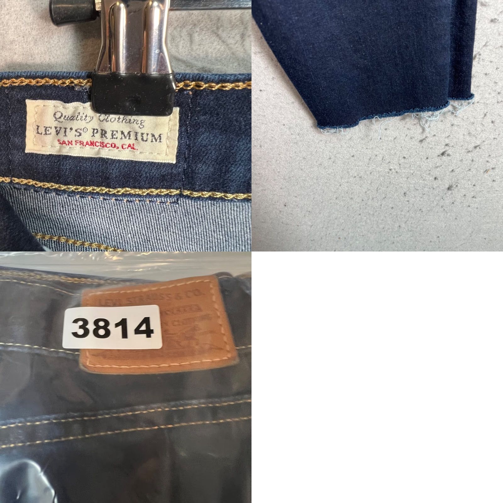 Levi's Levi's 724 Jeans Women's 32 High Rise Straight Crop Dark Wash Denim Frayed Hem Blue 5-Pocket Regular Size 32 Womens Jeans Size 24" / US 00 / IT 34 - 9 Thumbnail