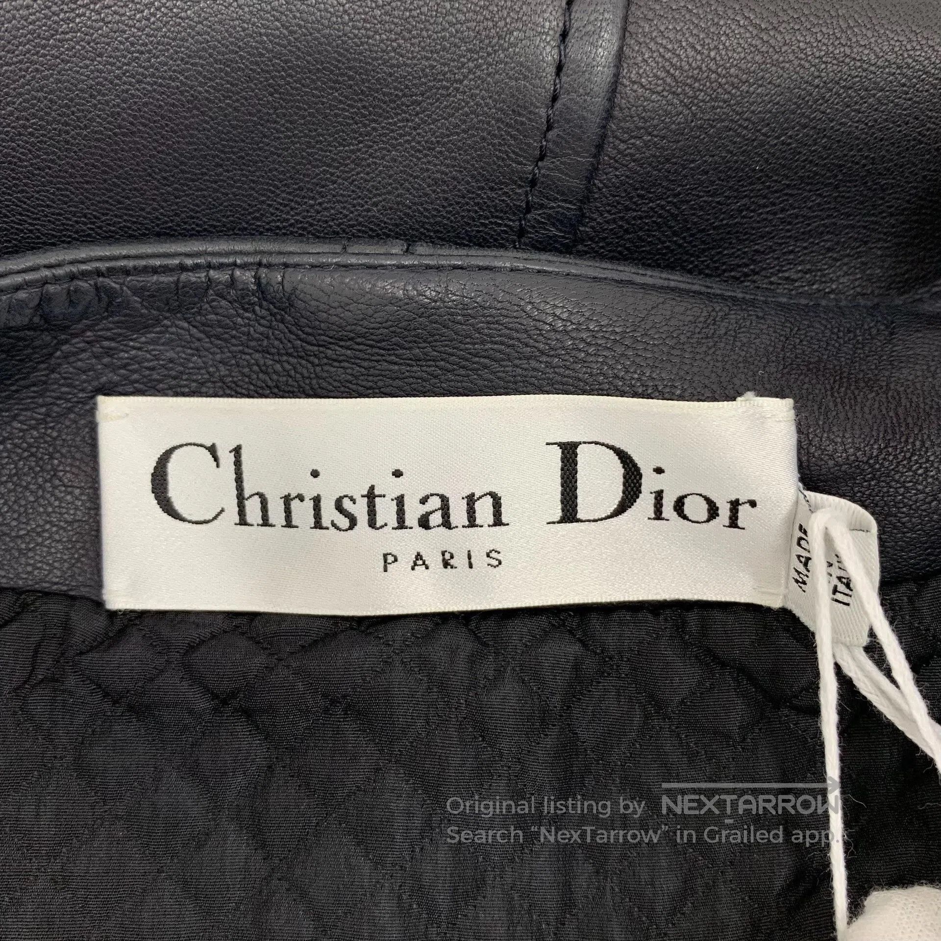 Dior Dior Black Sheepskin Leather Jacket. Size XS / US 0-2 / IT 36-38 - 5 Thumbnail