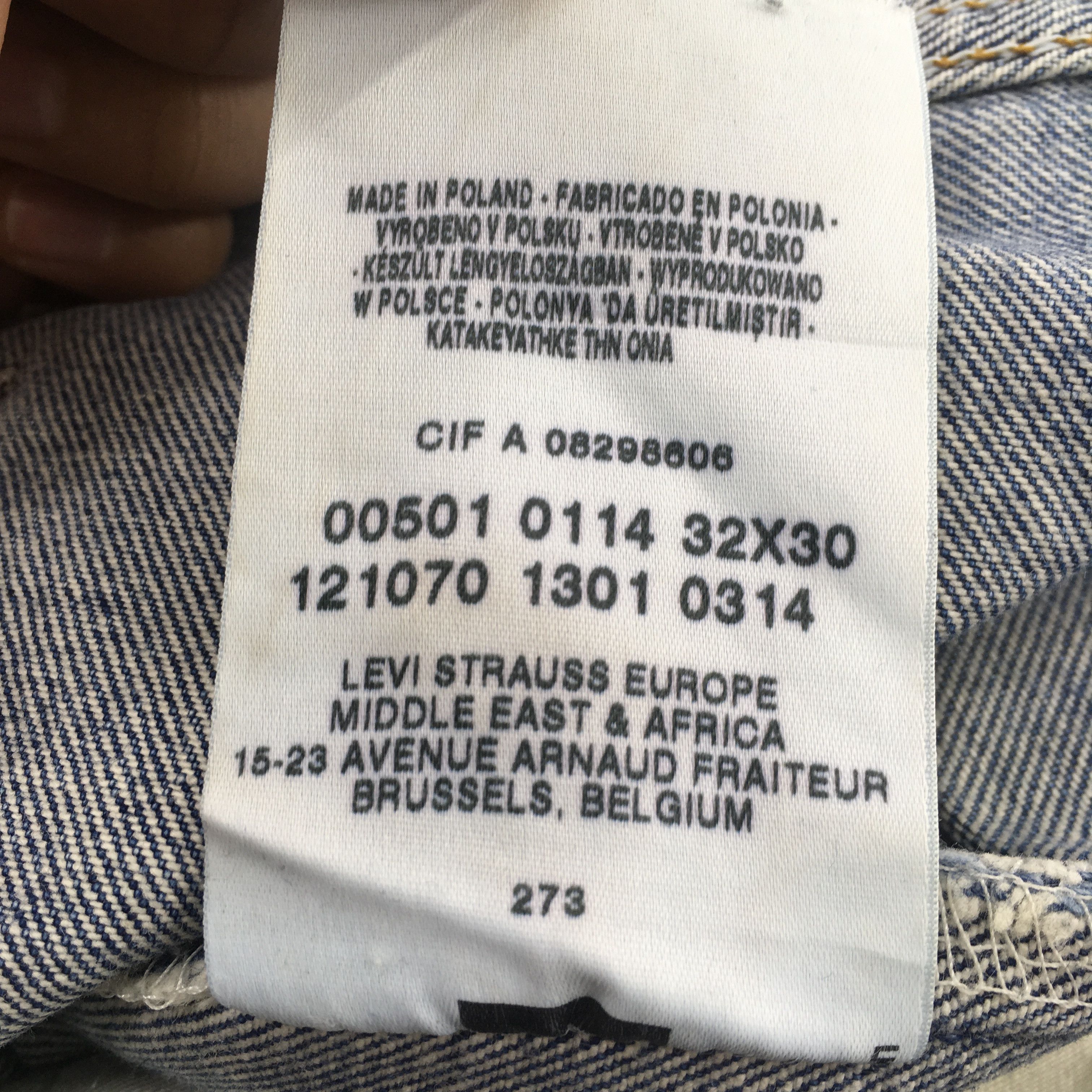 Levi's Size 30x29 Vintage 90s Levi's 501 Faded Blue Jeans Size US 30 / EU 46 - 15 Thumbnail