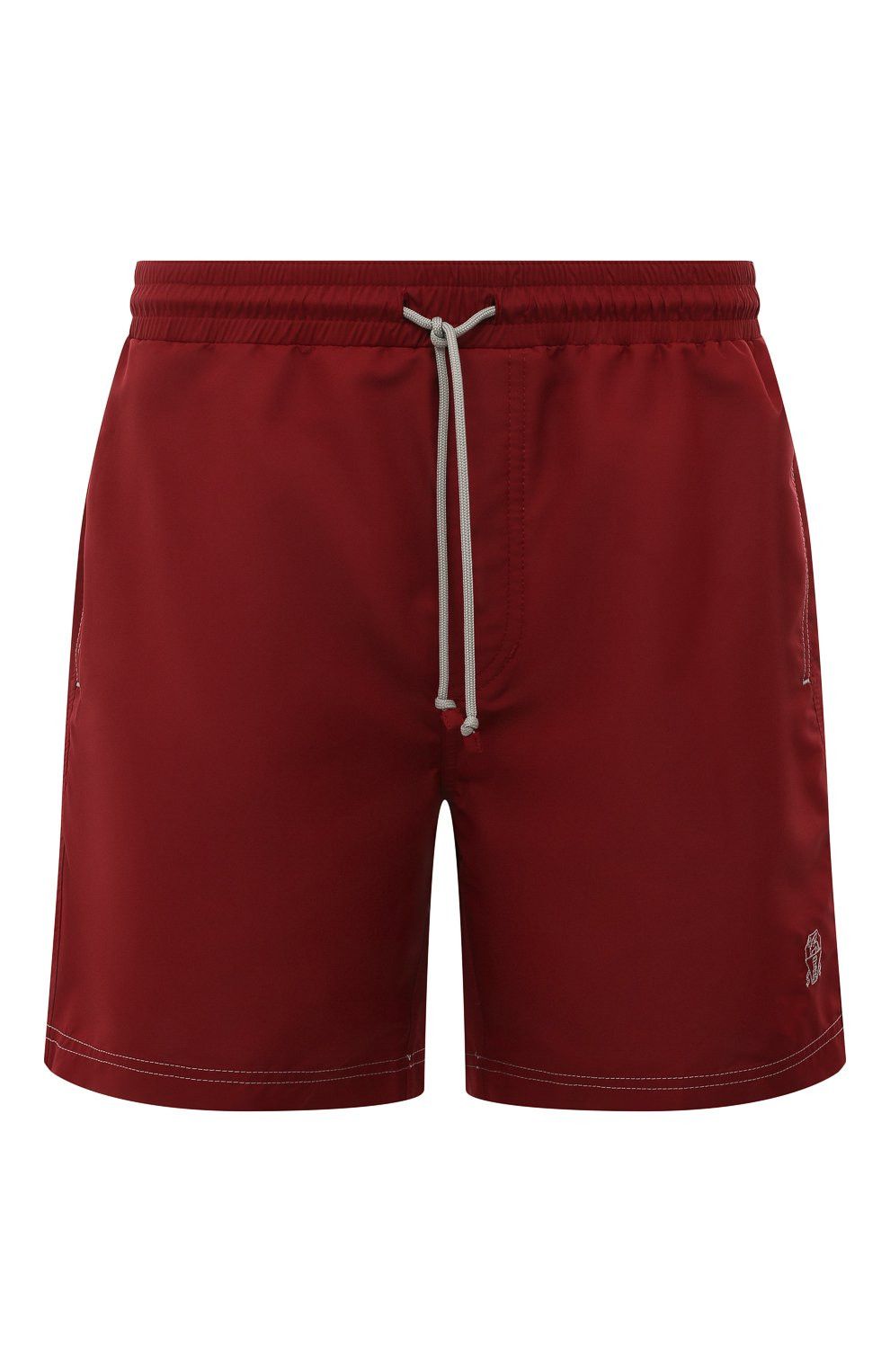 image of Brunello Cucinelli Burgundy Red Logo Swim Shorts XL Nwt, Men's (Size 36)