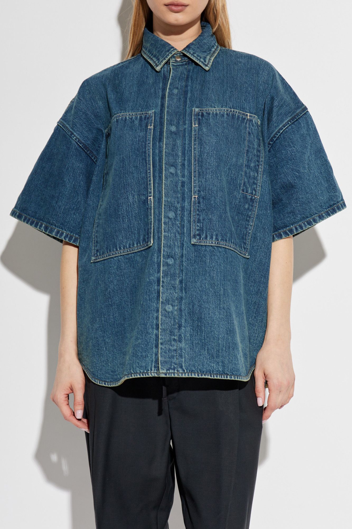 Jil Sander o1loc1c0426 Denim Shirt in Blue Size XL / US 12-14 / IT 48-50 - 1 Thumbnail