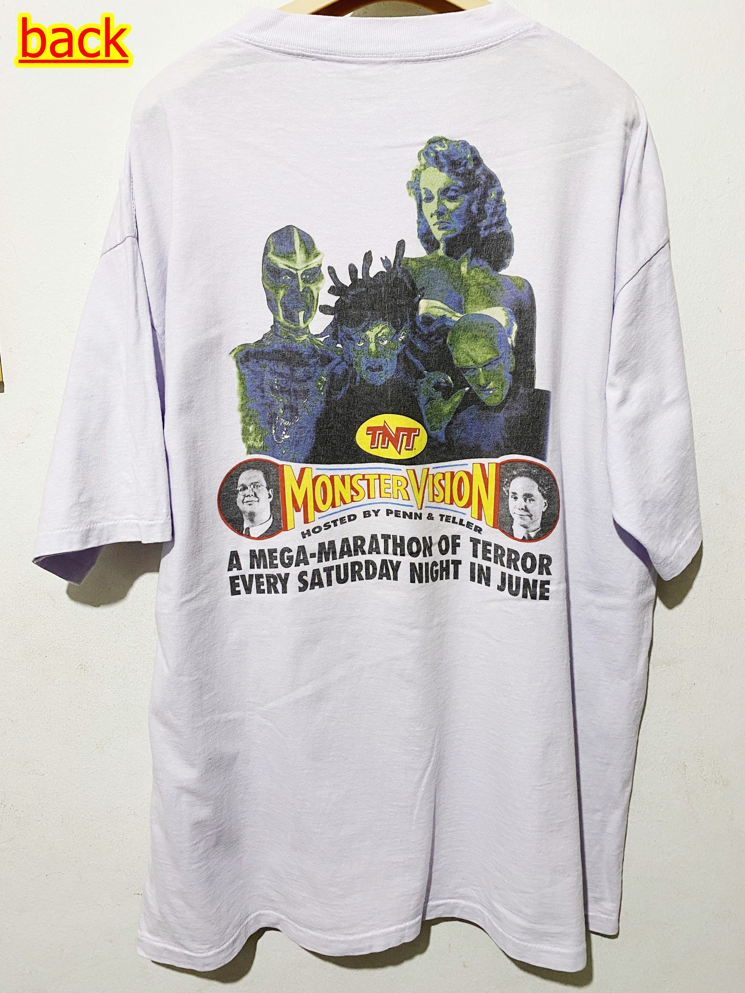 Band Tees × Vintage Vintage 90s MonsterVision Shirt Size US XL / EU 56 / 4 - 1 Thumbnail