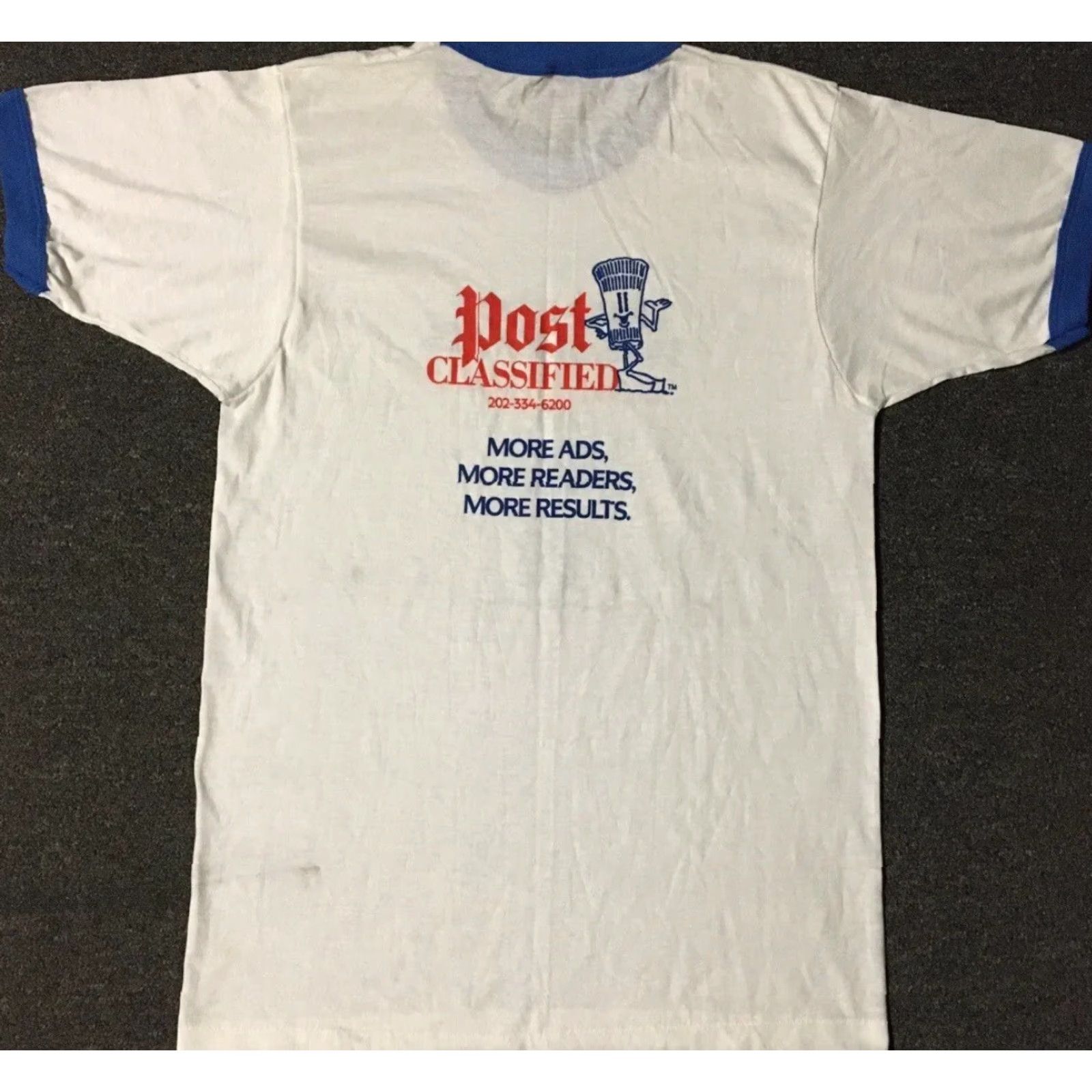 Vintage VINTAGE How I Got This Shirt Is Classified Faded Shirt M Funny Saying Grunge 80s 90s T-Shirt White Mens Short Sleeve Single Stitch USA Graphic Tee Size US M / EU 48-50 / 2 - 2 Thumbnail
