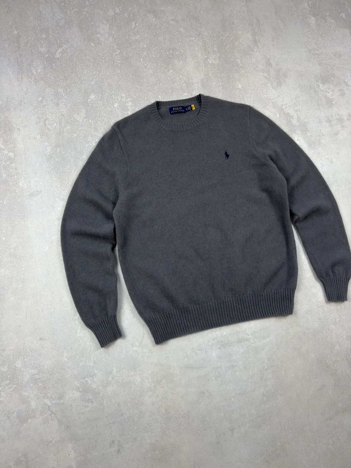 Polo Ralph Lauren Polo Ralph Lauren Wool Alpaca Hair Grey Sweater Crew Neck Size US XL / EU 56 / 4 - 2 Thumbnail