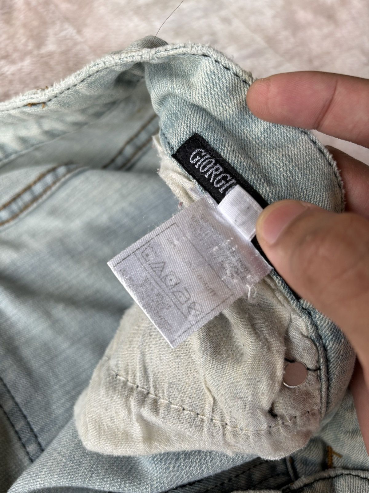Giorgio Armani 🔥GIORGIO ARMANI LE COLLEZIONI WIDE BAGGY LIGHT WASH JEANS Size US 36 / EU 52 - 11 Thumbnail