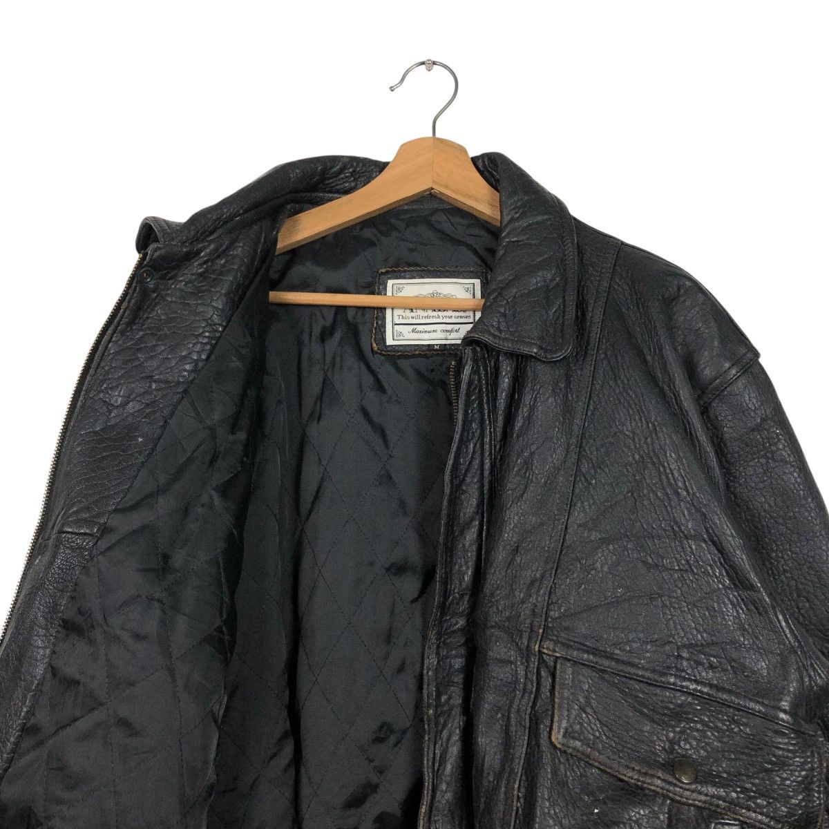 Japanese Brand 🔥VINTAGE BIKER GENUINE LEATHER JACKET ANABAS ISSEY MIYAKE Size US M / EU 48-50 / 2 - 14 Thumbnail