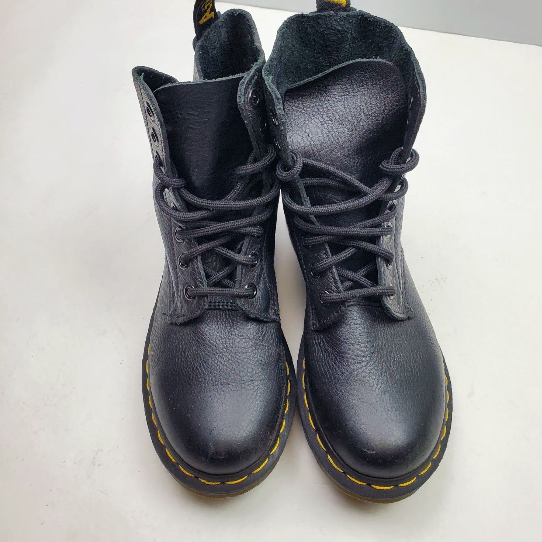 Dr. Martens Doc Martens Combat Boots Womens Size 5 Black Leather 8 Eyelet Laceup Boots Womens Size 5 Black Leather 8 Eyelet Laceup Size US 5 / IT 35 - 6 Thumbnail