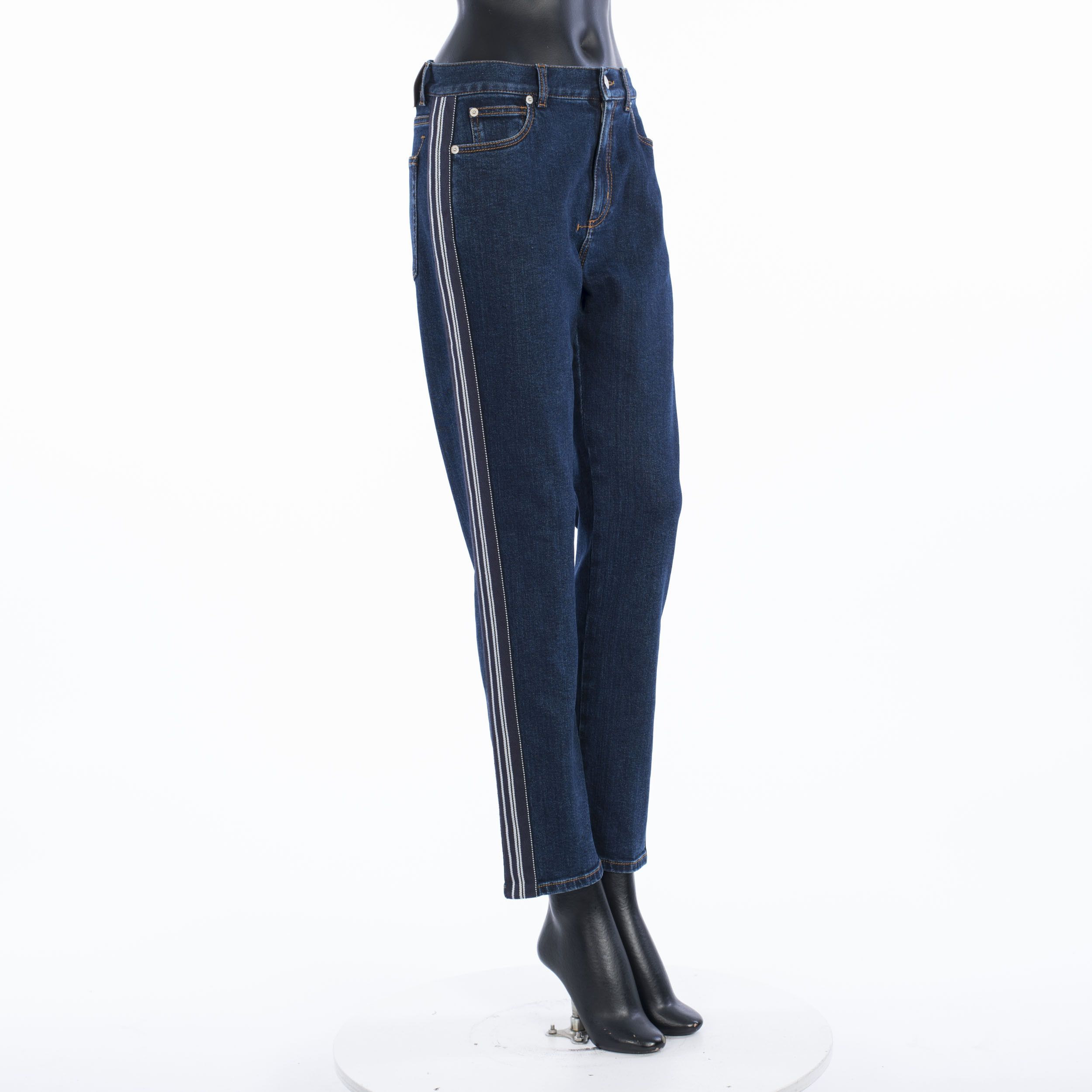 Alexander McQueen Indigo Blue Fitted Denim Trousers In Vintage Wash Indigo Size 34" / US 12 / IT 48 - 8 Thumbnail