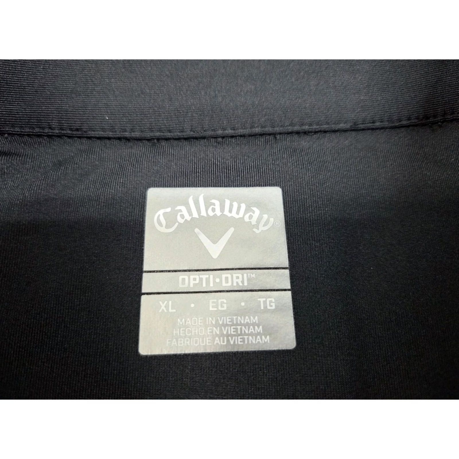 Callaway Callaway Opti-Dri Mens Short Sleeve Black Geometric Golf Polo Shirt XL Size US XL / EU 56 / 4 - 6 Thumbnail