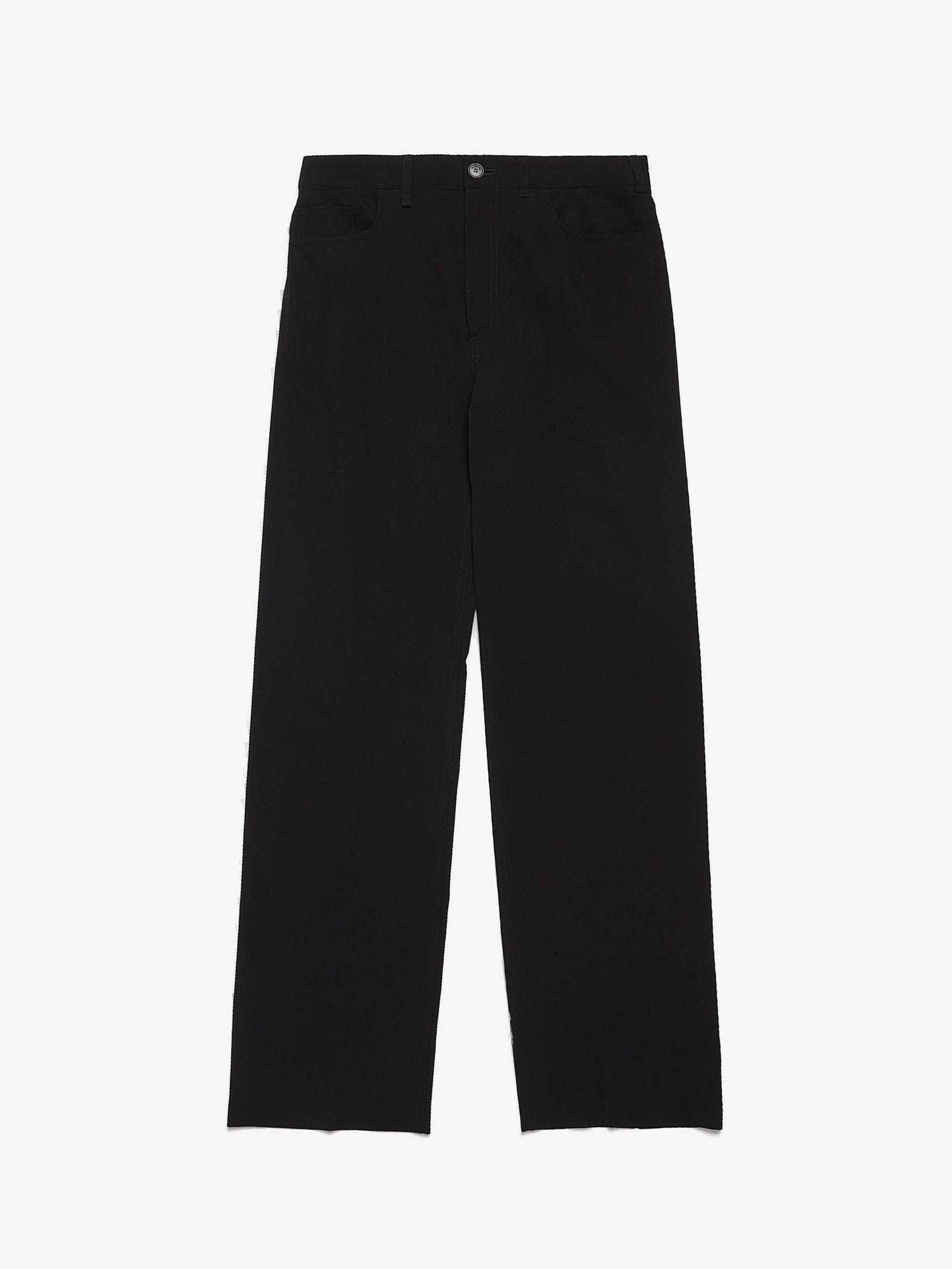 image of Balenciaga Black Soft Wool Blend Trousers, Men's (Size 30)