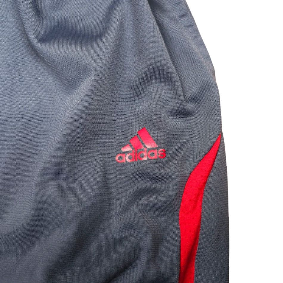 Adidas Adidas Track Pants Mens Size Medium Gray Red Athletic Warm Up 027344 AAL001 Size US 31 - 3 Thumbnail