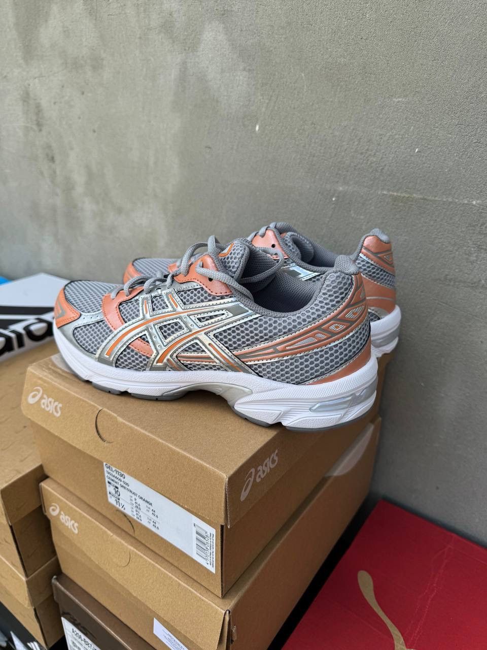 Asics Asics Gel-1130 Cement Grey Rust Orange Size US 10.5 / EU 43-44 - 6 Thumbnail