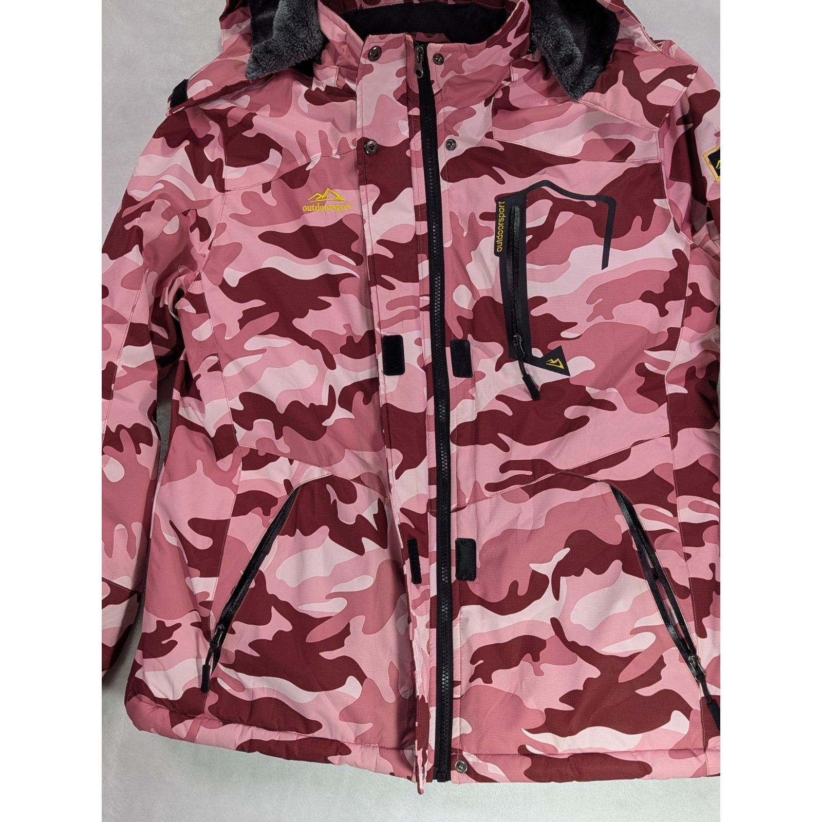 Other Pink Camo Ski Jacket Women’s M Thermal Waterproof Hooded Size M / US 6-8 / IT 42-44 - 7 Thumbnail