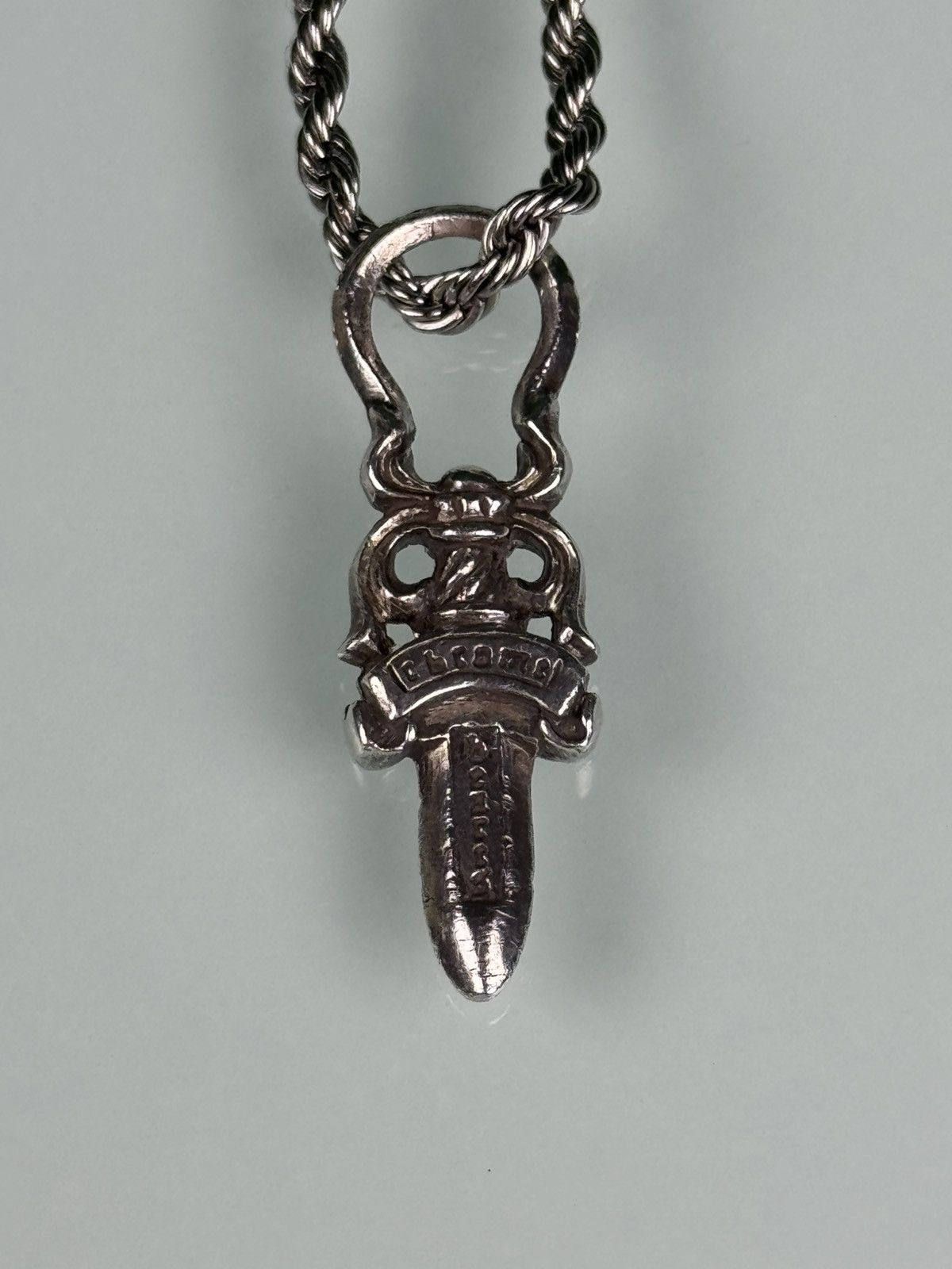 Chrome Hearts Chrome Hearts .925 Silver Dagger Zip Pendant with Rope Chain Size ONE SIZE - 9 Thumbnail