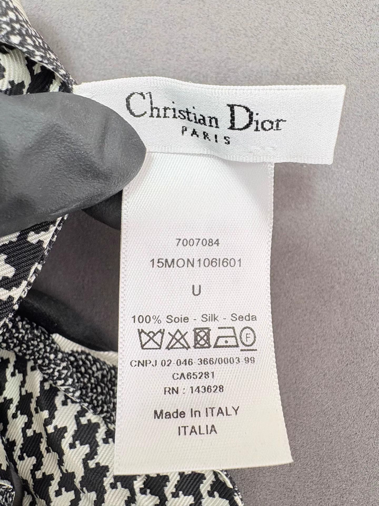 Dior DIOR Dior Houndstooth Scarf K1 Size ONE SIZE - 3 Thumbnail