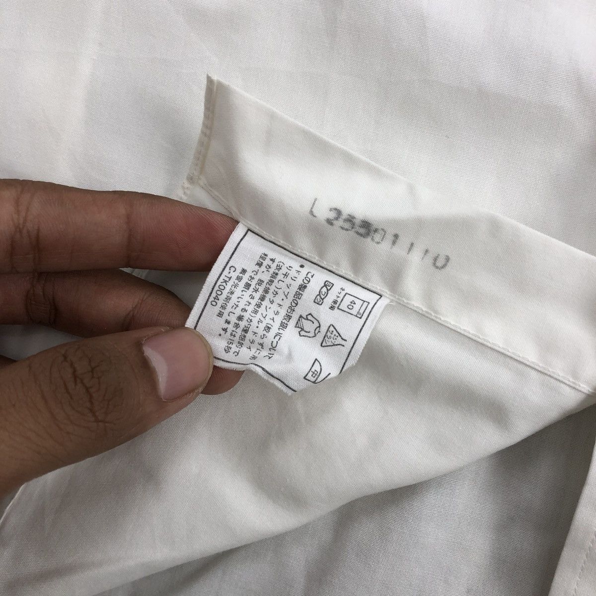 Japanese Brand × Kansai Yamamoto × Vintage Vintage Kansai Man by Kansai Yamamoto White Button Up Shirt Size US L / EU 52-54 / 3 - 7 Thumbnail