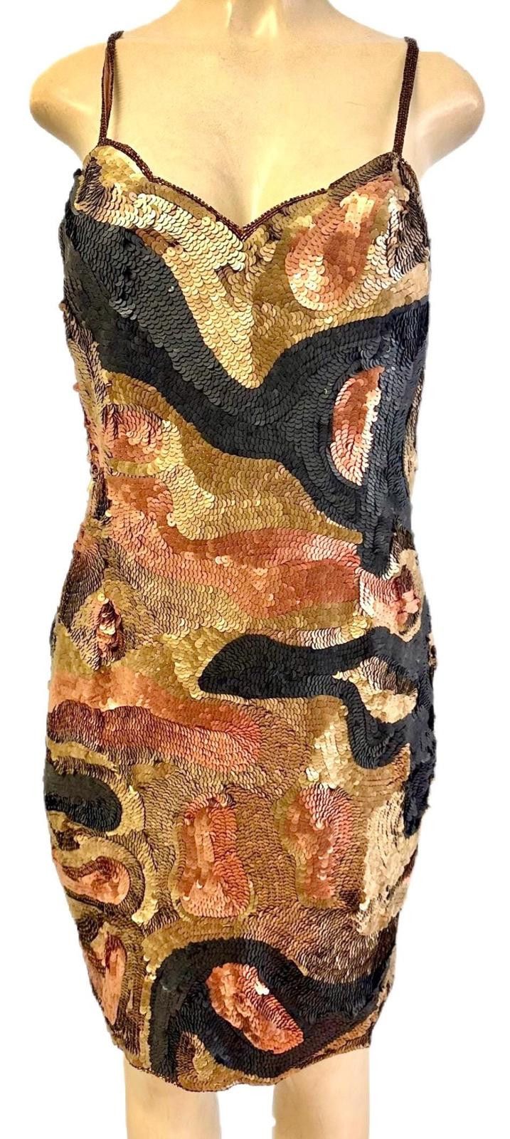 Other Sequin Copper Black Cocktail Dress size 2 Size XS / US 0-2 / IT 36-38 - 1 Thumbnail