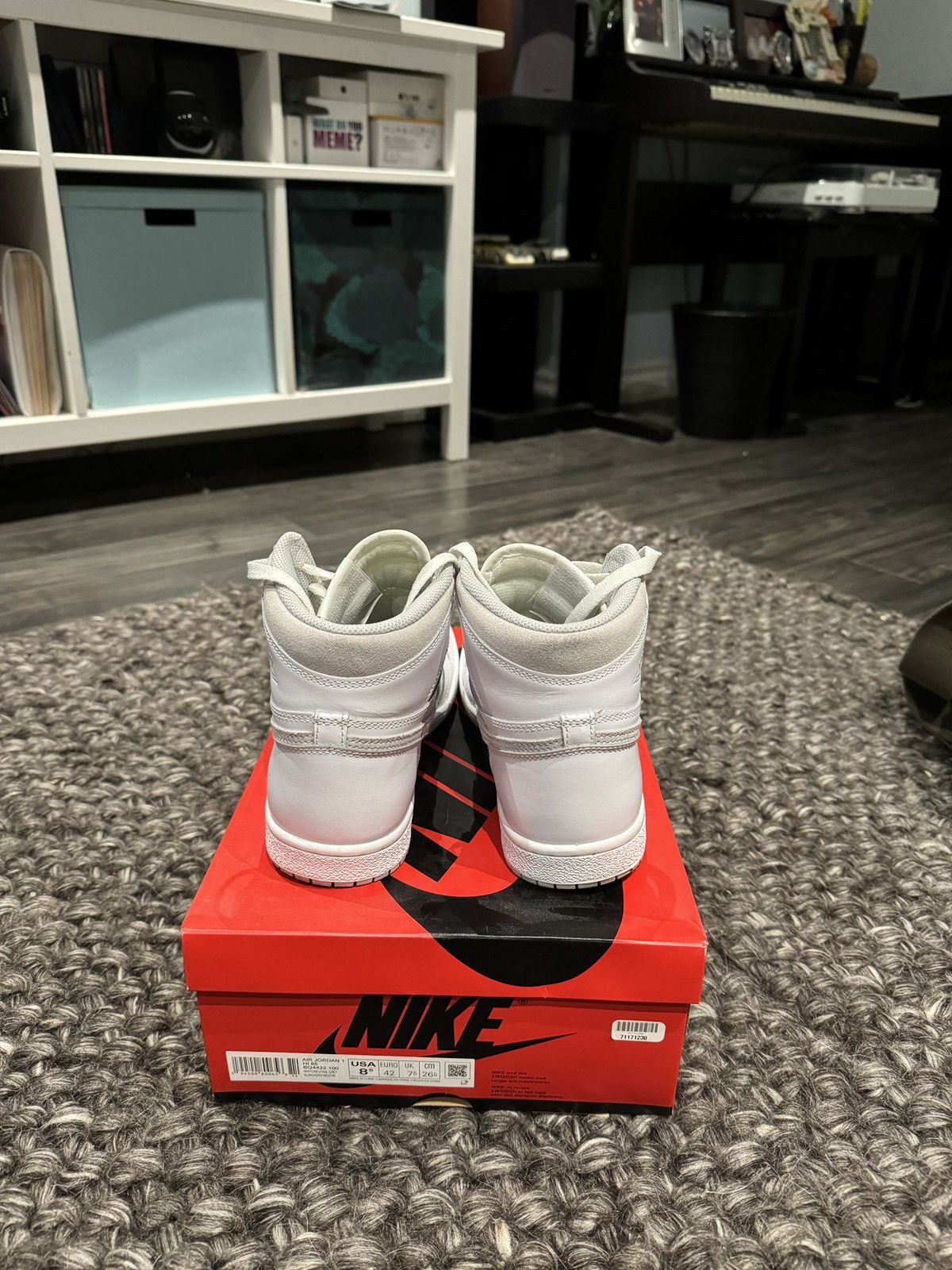 Jordan Brand × Nike AJ 1 85 Hi Neutral Gray Size US 8.5 / EU 41-42 - 3 Thumbnail